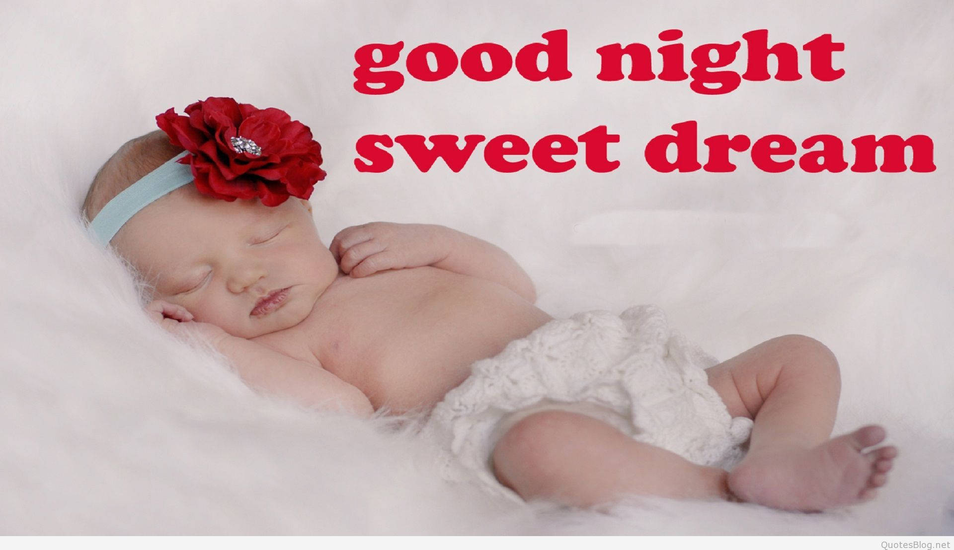 Sleeping Newborn Good Night Wish