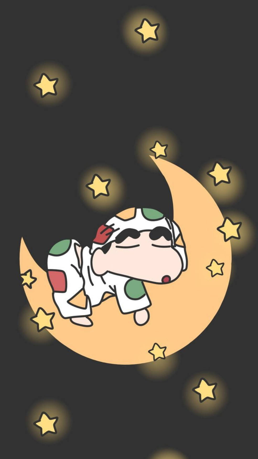 Sleeping On The Moon Shinchan Aesthetic