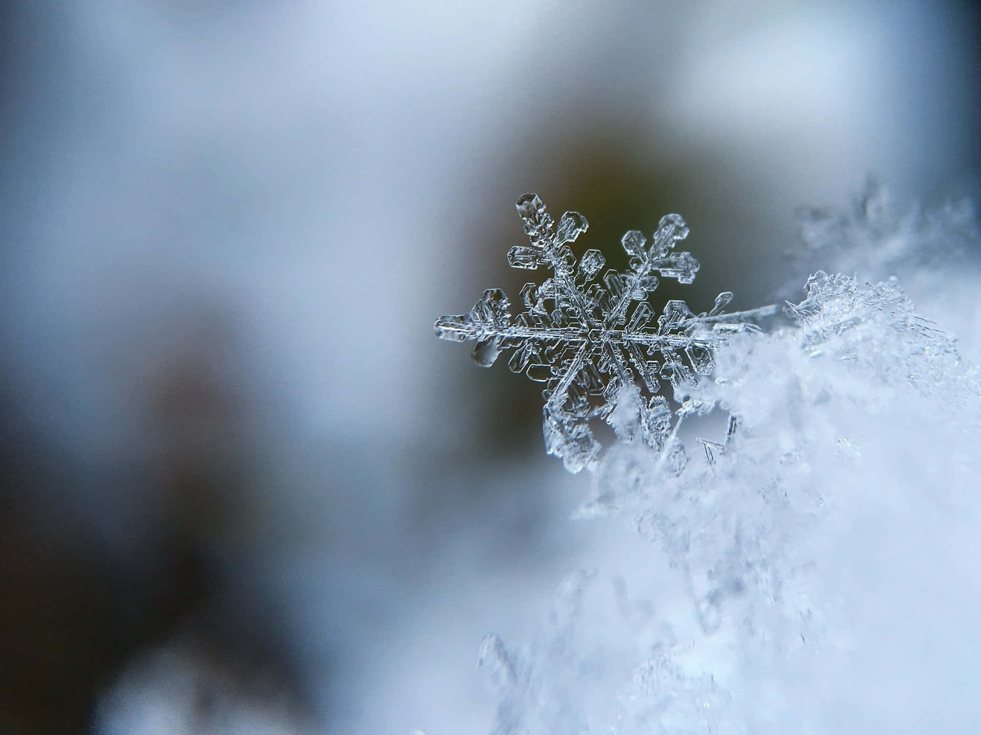 Sleet Snowflake Pattern Background