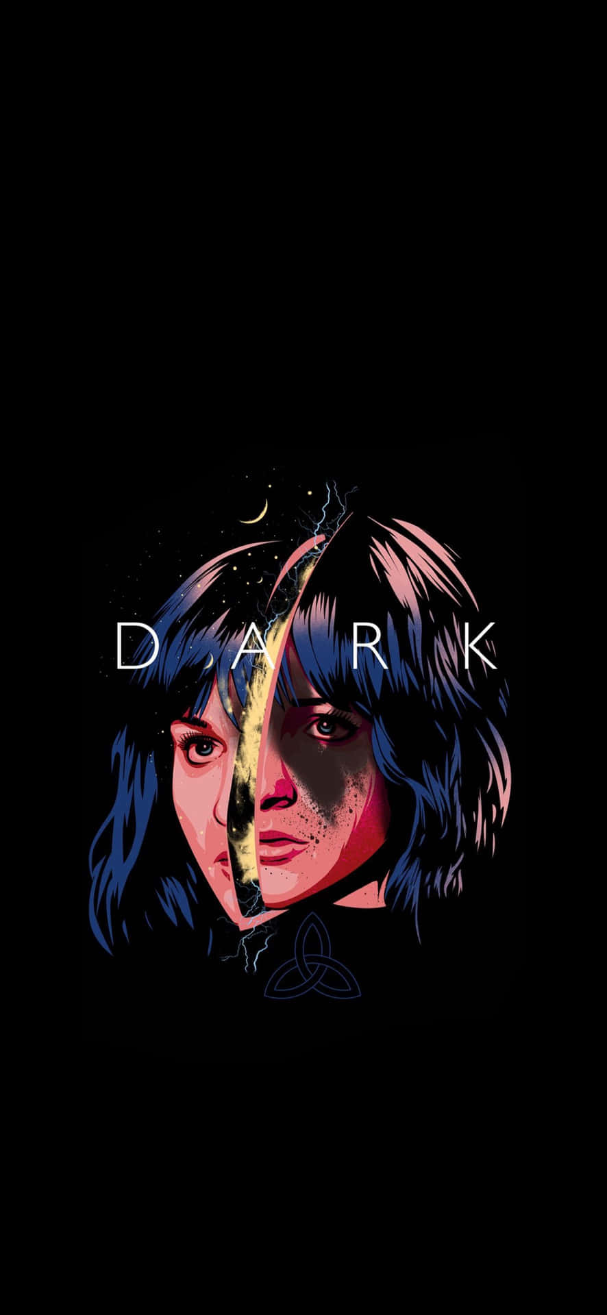 Sliced Image Of Martha From The Dark Netflix Thriller Series Background