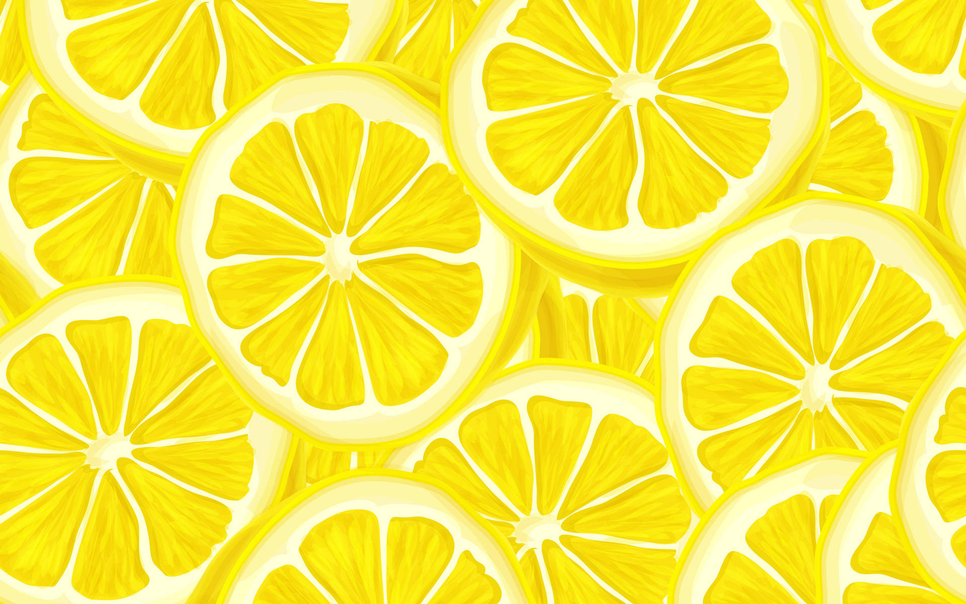 Sliced Lemon Mural Background