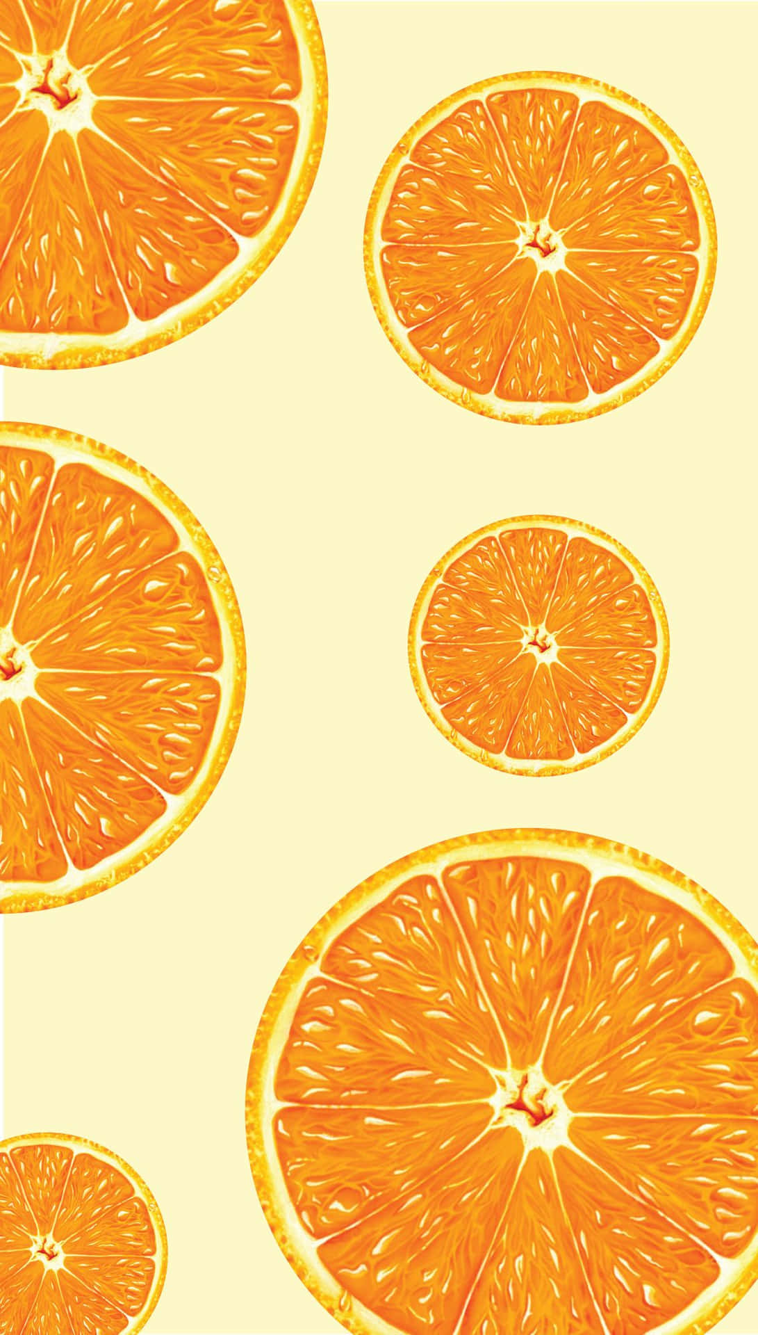 Sliced Oranges Pattern Background