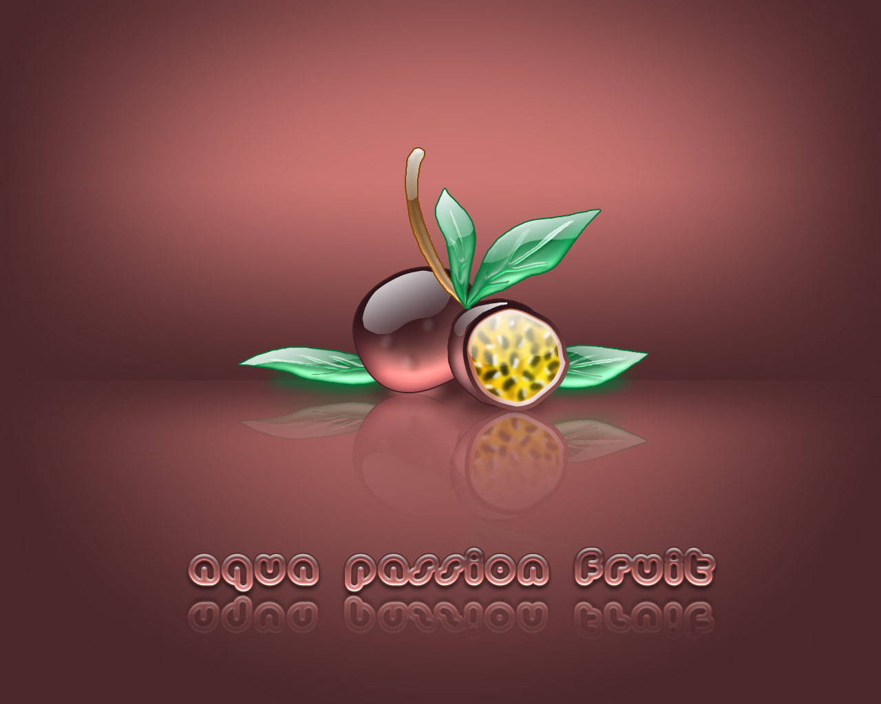 Sliced Passion Fruit Dark 3d Digital Art Background