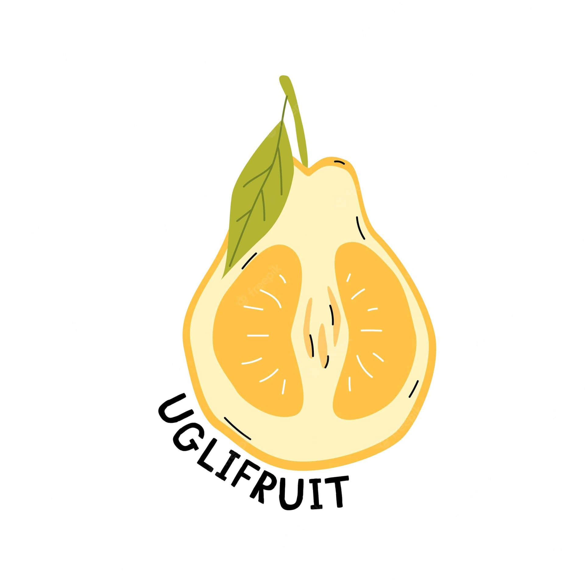 Sliced Ugli Fruit Digital Art Background