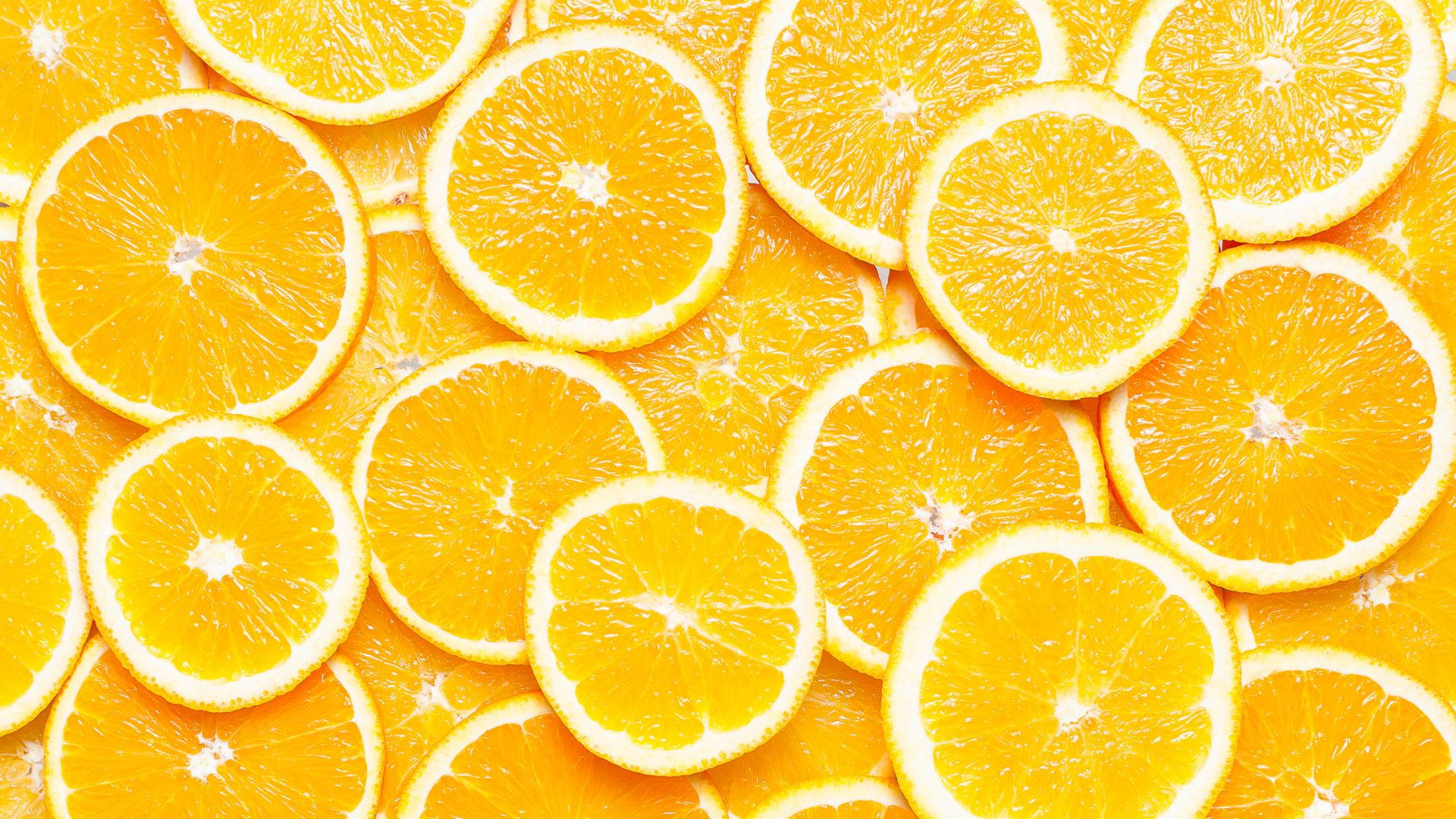 Slices Of Orange Fruit Background