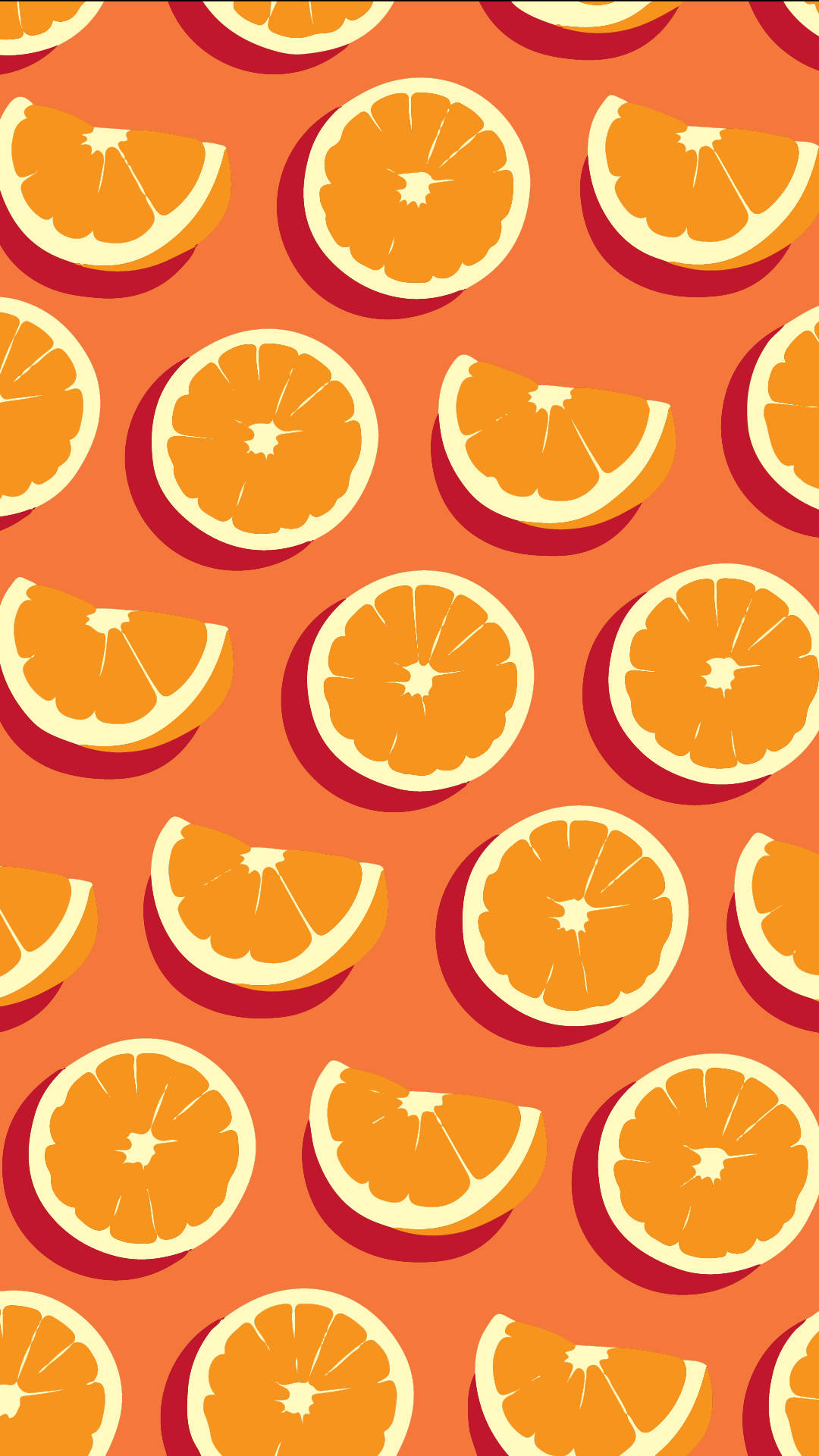 Slices Of Orange Phone Background