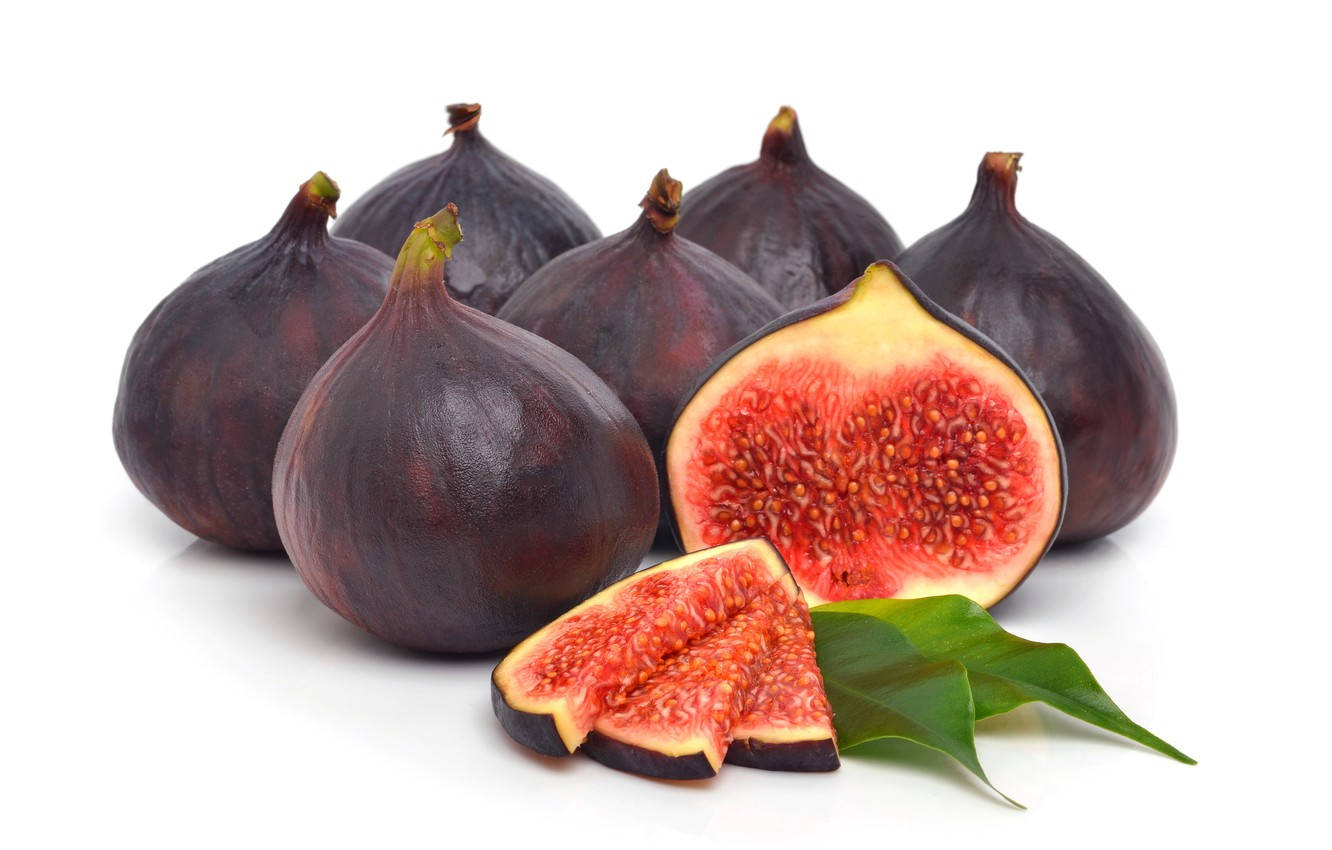 Slices Of Red Juicy Figs