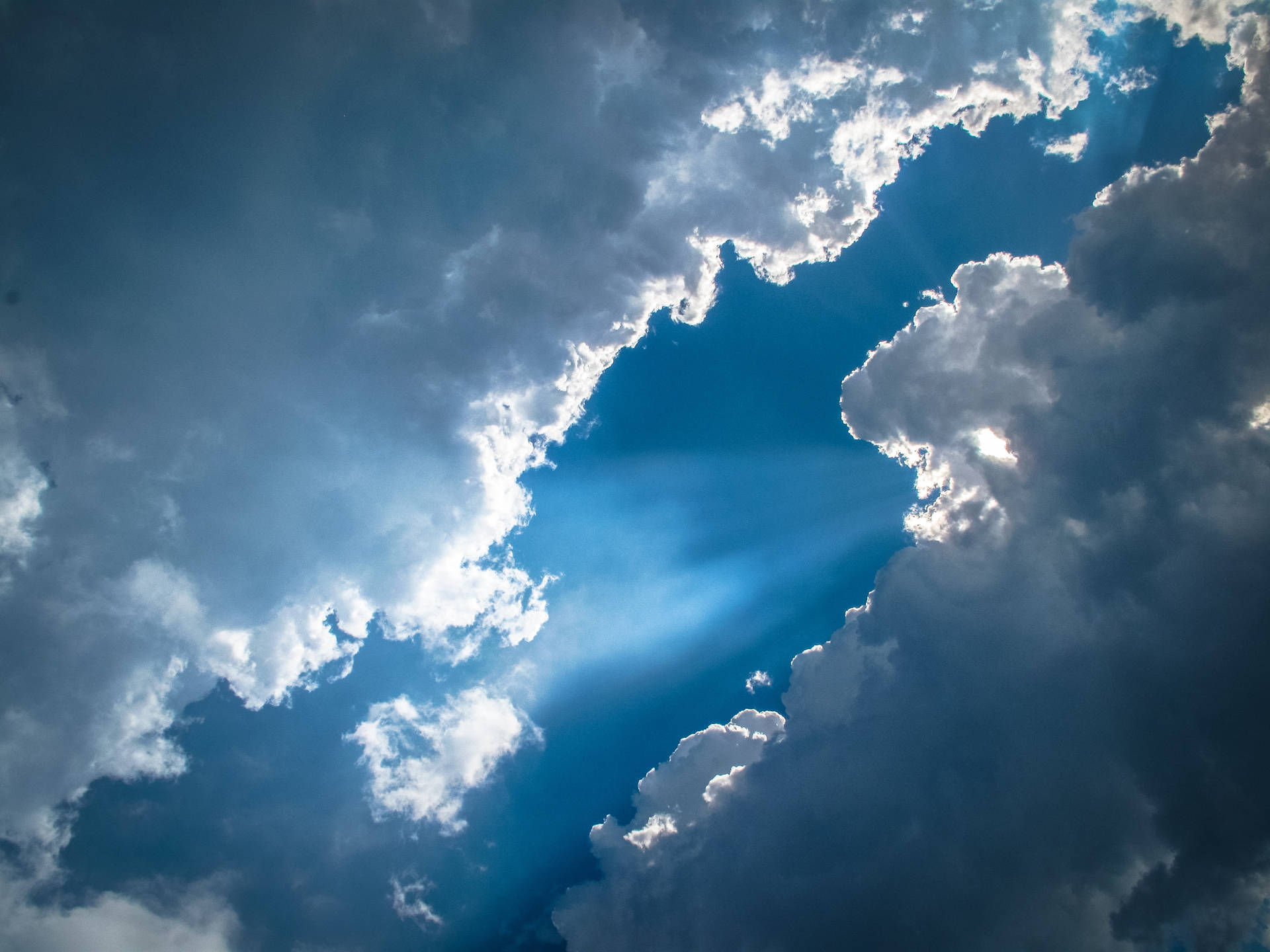 Slightly Parted Blue Aesthetic Cloud