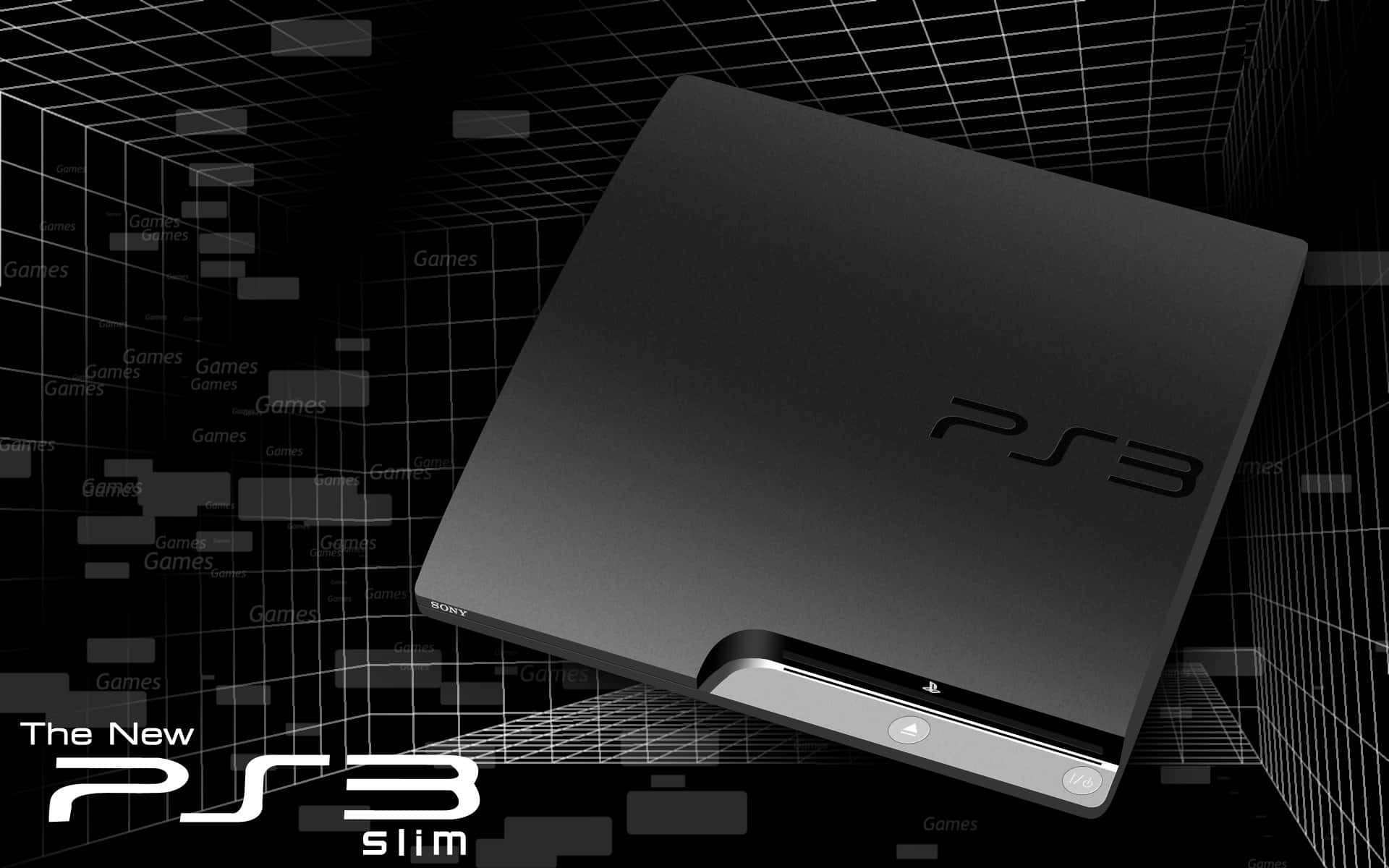 Slim Black Ps3 Background
