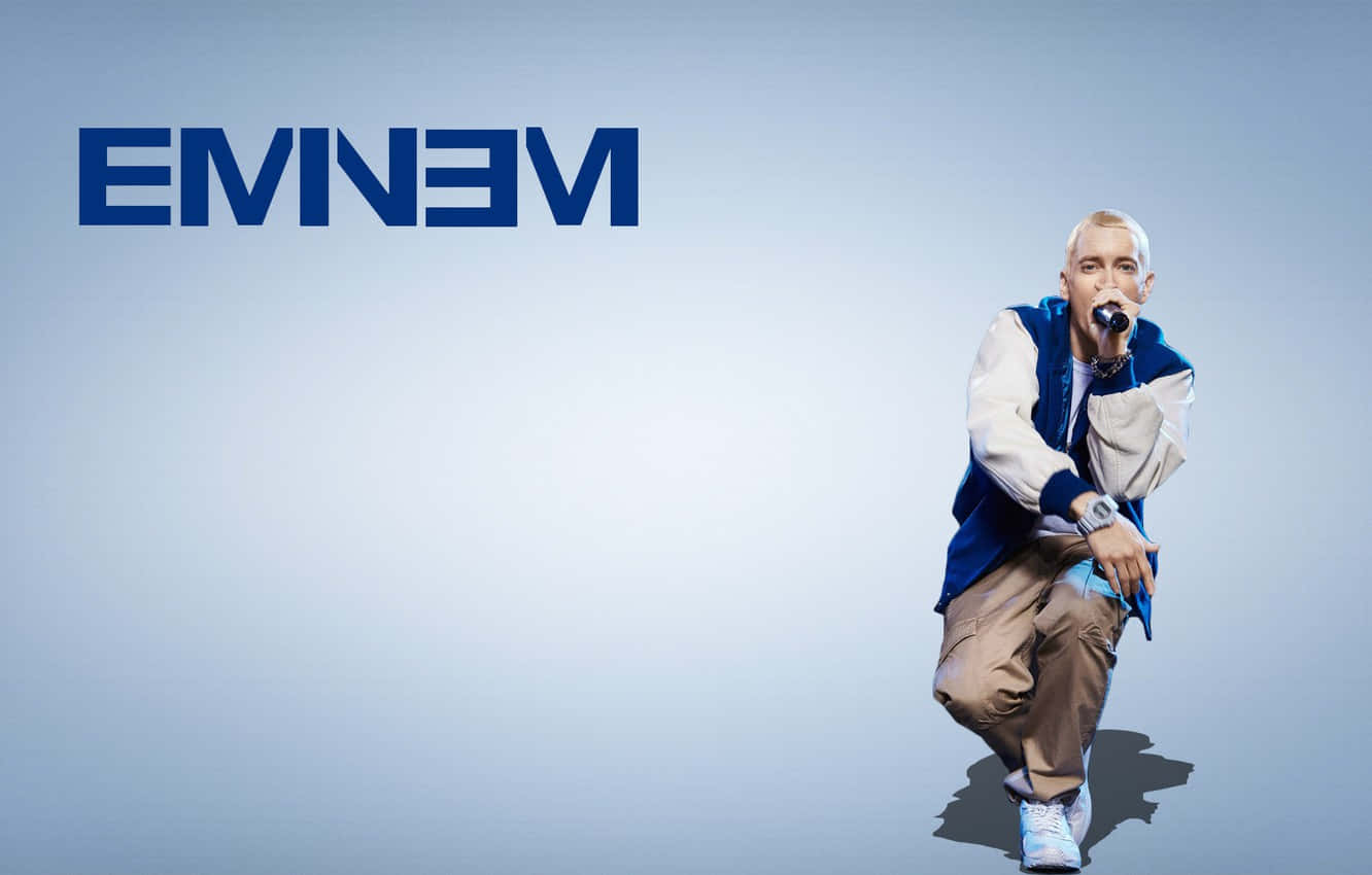 Slim Shady Holding Mic Background