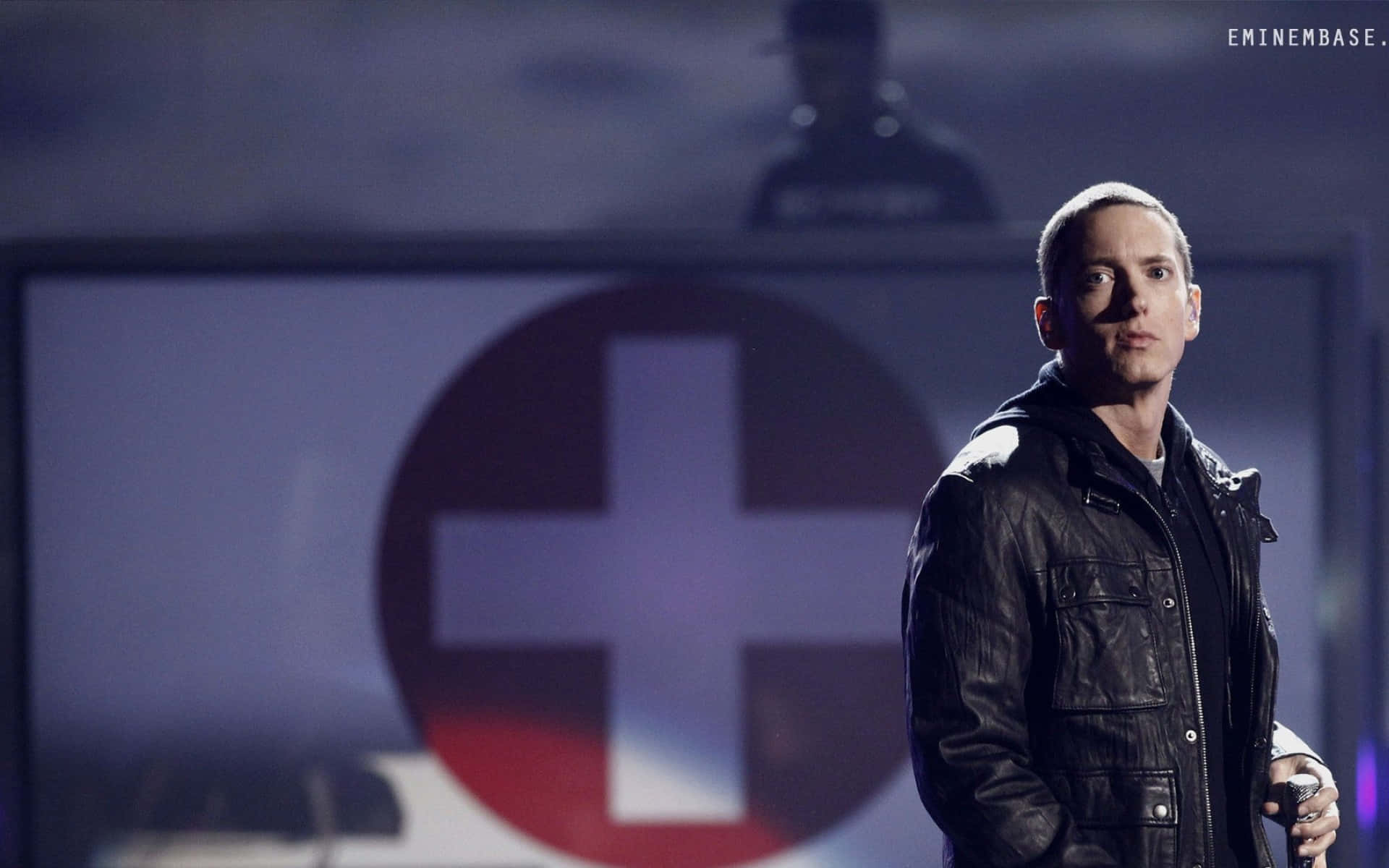 Slim Shady Red Cross Background