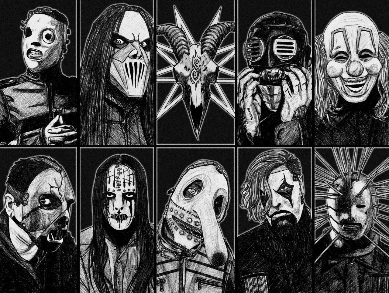 Slipknot Members Fan Art Drawing