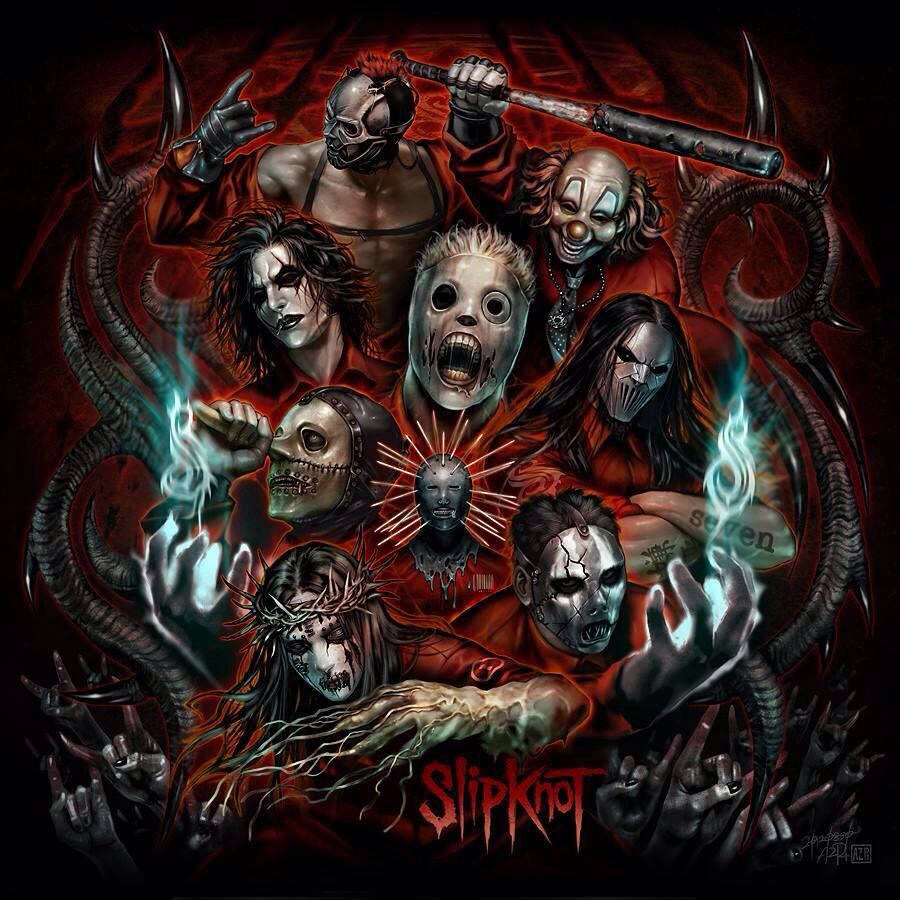 Slipknot Members In Promotional Poster