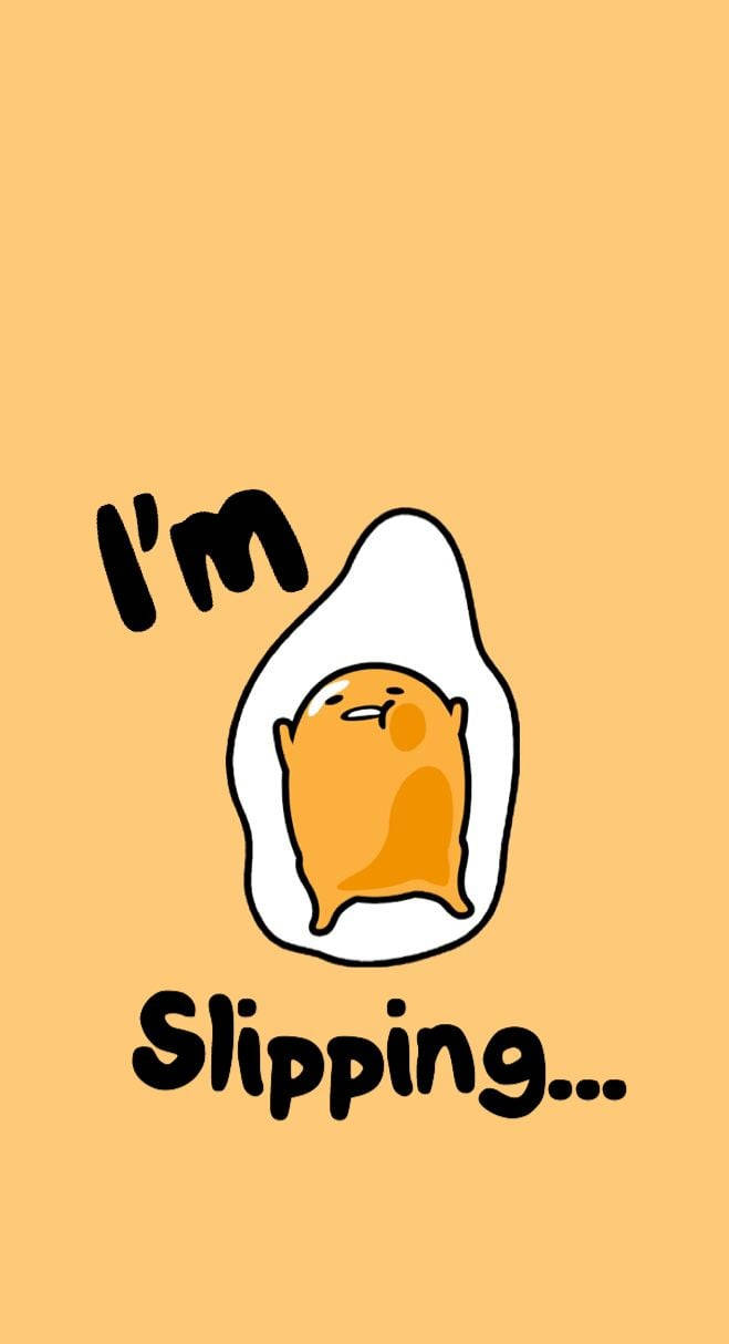 Slipping Gudetama Aesthetic Background