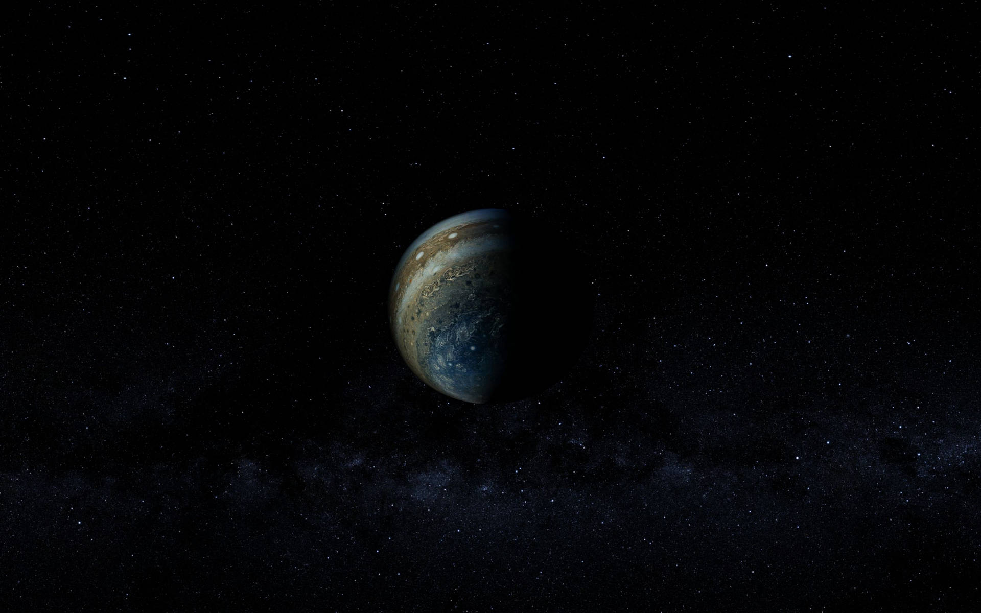 Sliver Of Planet Jupiter Background