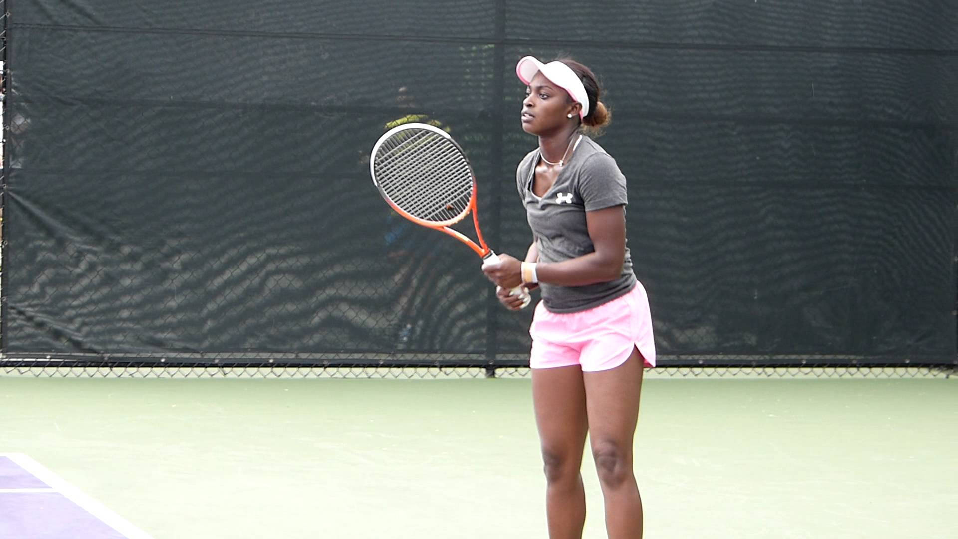 Sloane Stephens - Strength And Passion On The Court Background