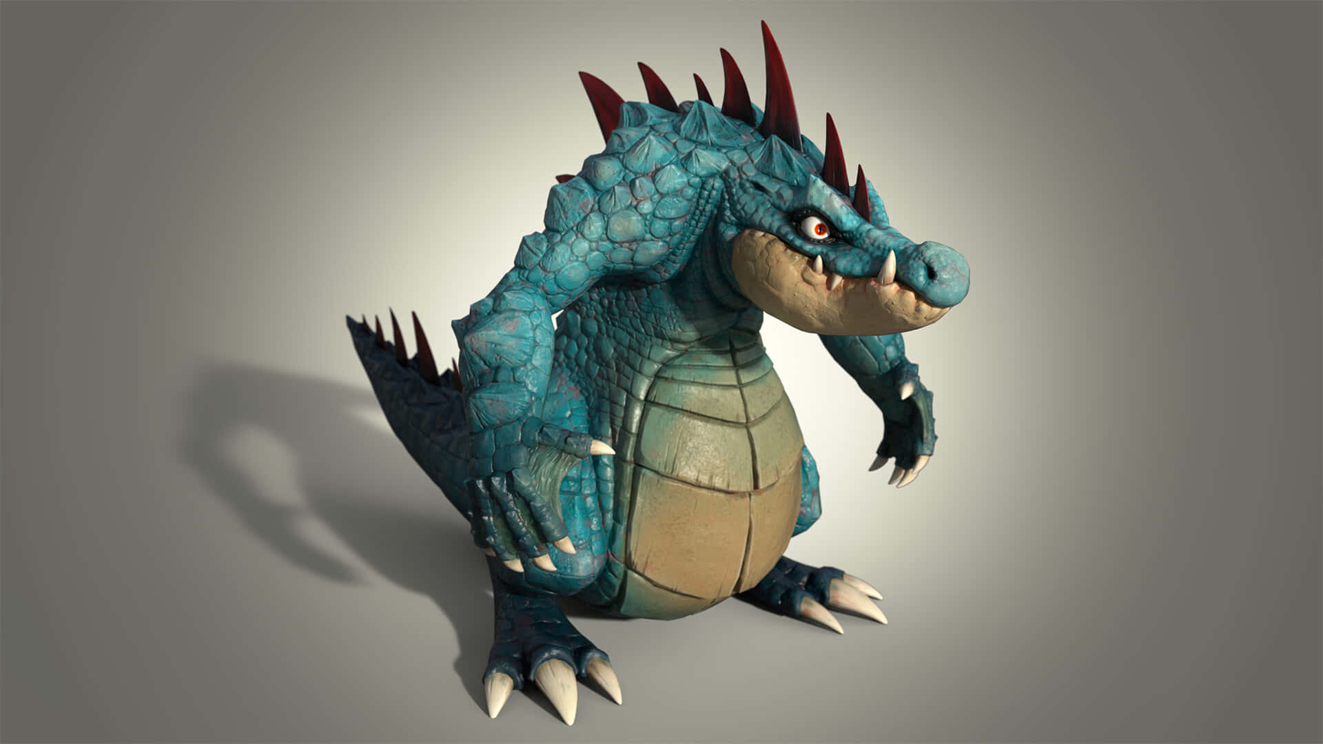 Slouching Mad-looking Feraligatr Background