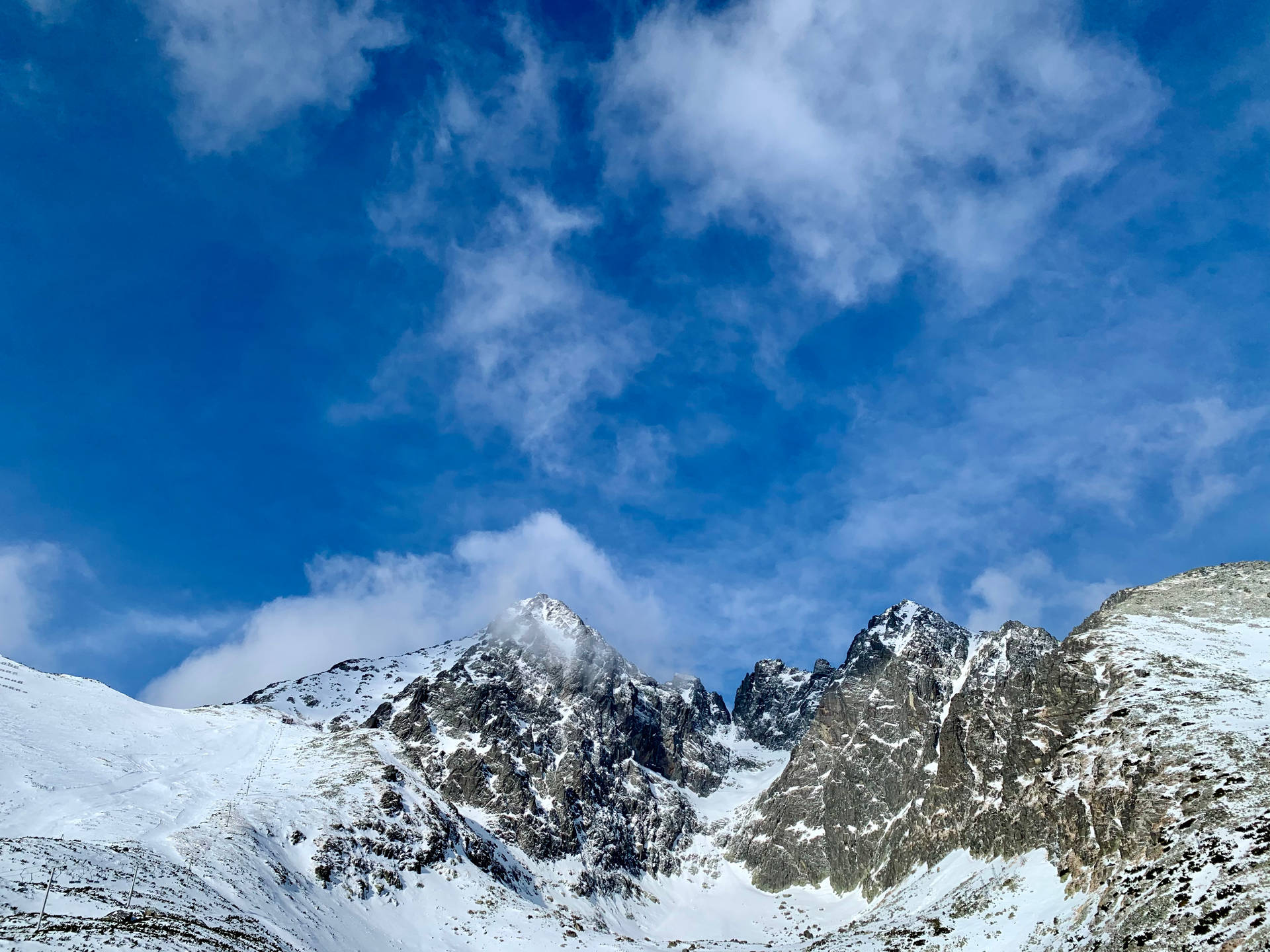 Slovakia Mountain Peak View Background