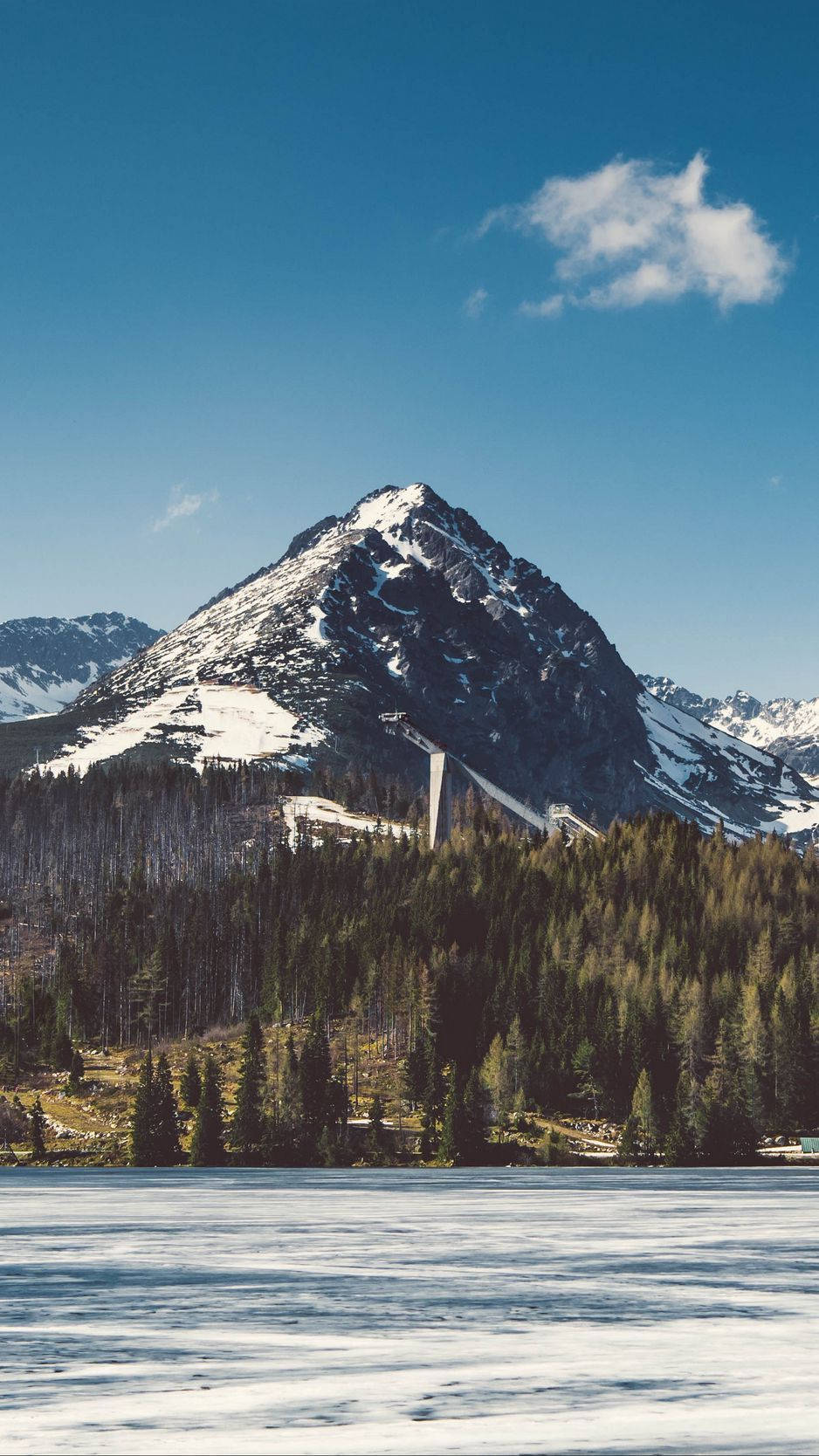 Slovakia Mountain With Snow Background