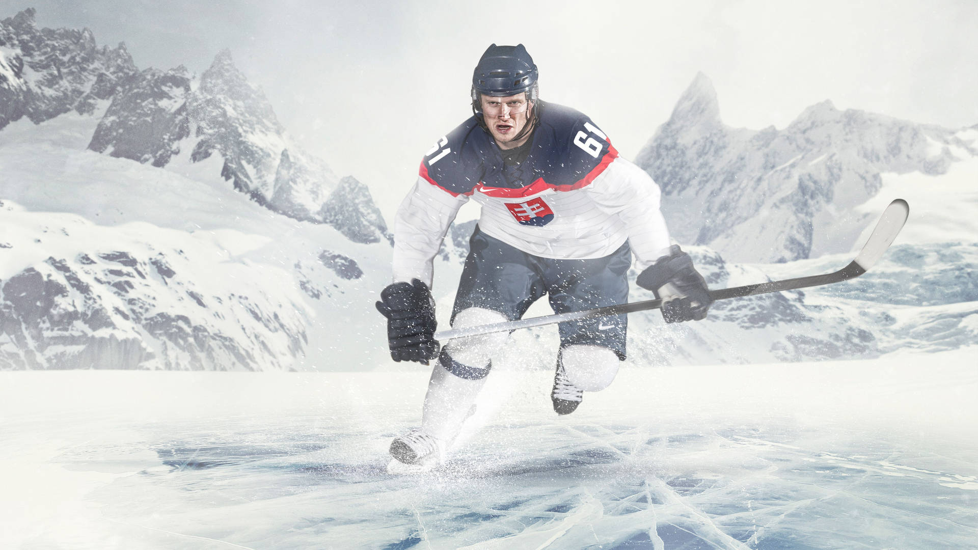 Slovakian Ice Hockey Player Background