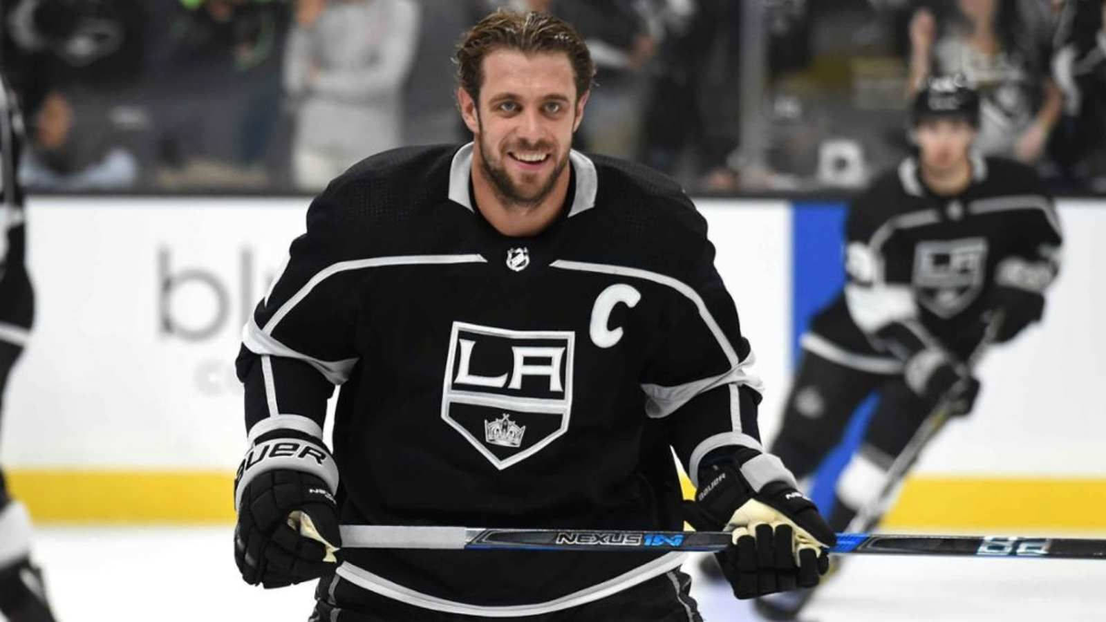 Slovenian Athlete Anze Kopitar In Game Background