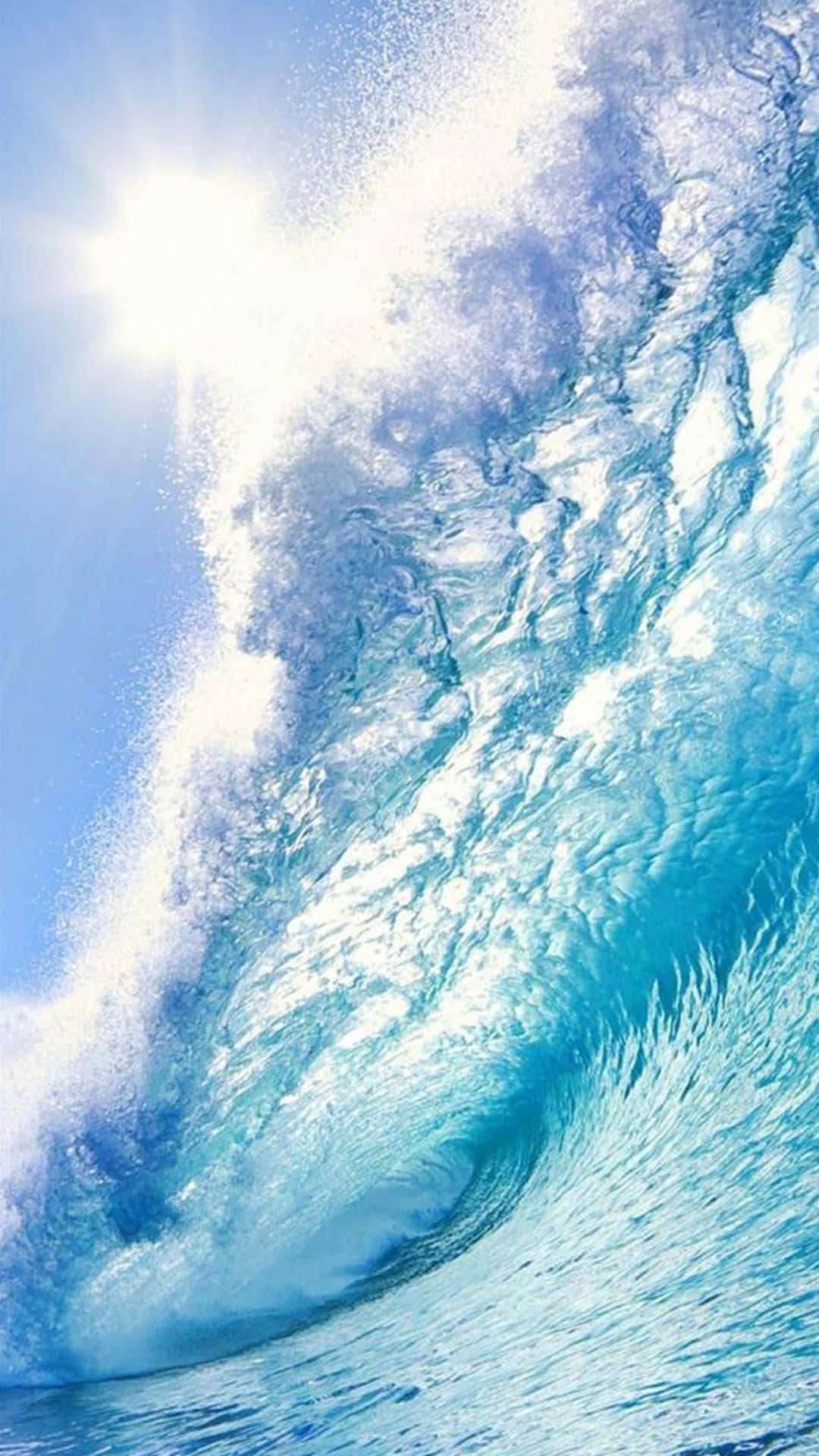 Slow-undulating Wave Iphone Background