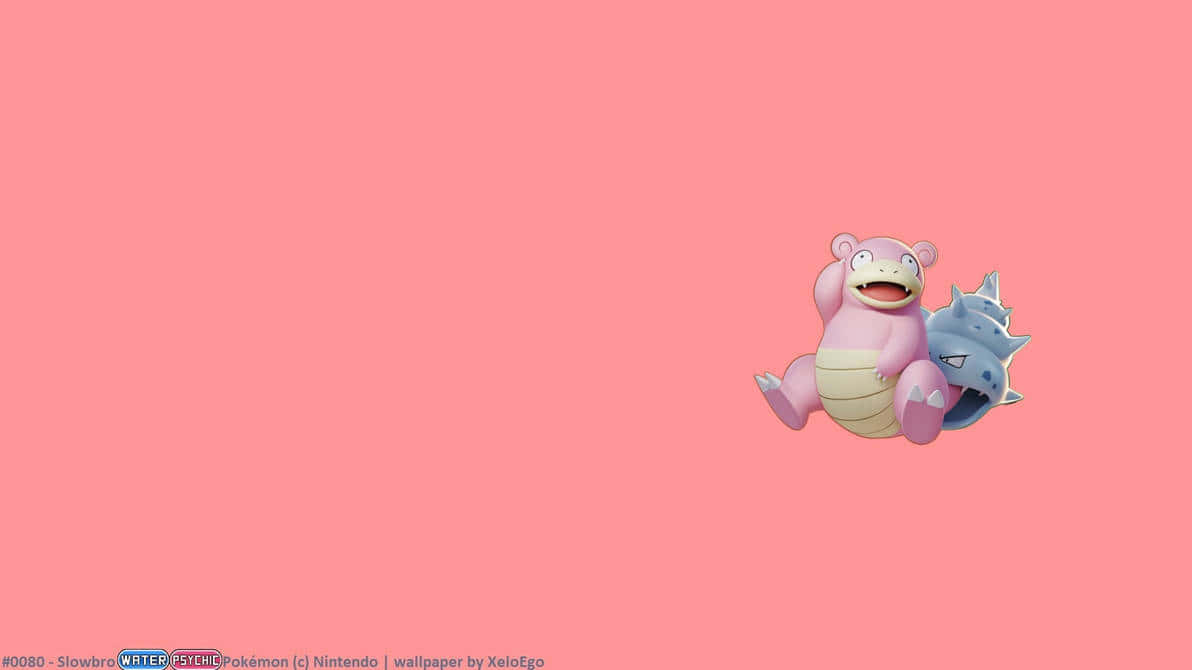 Slowbro, The Relaxed Water-psychic Pokémon Background
