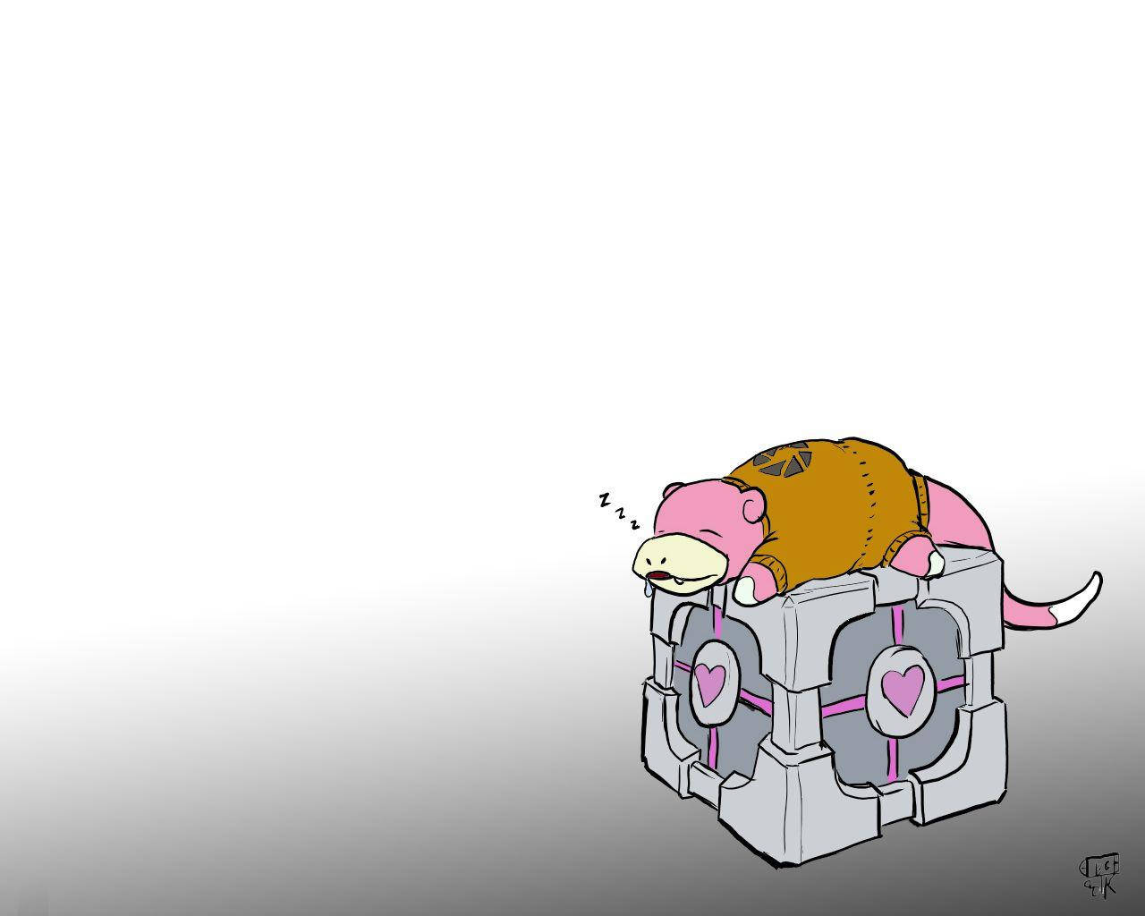 Slowpoke On A Portal