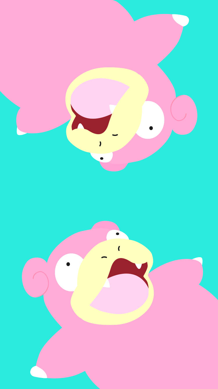 Slowpoke On Turquoise