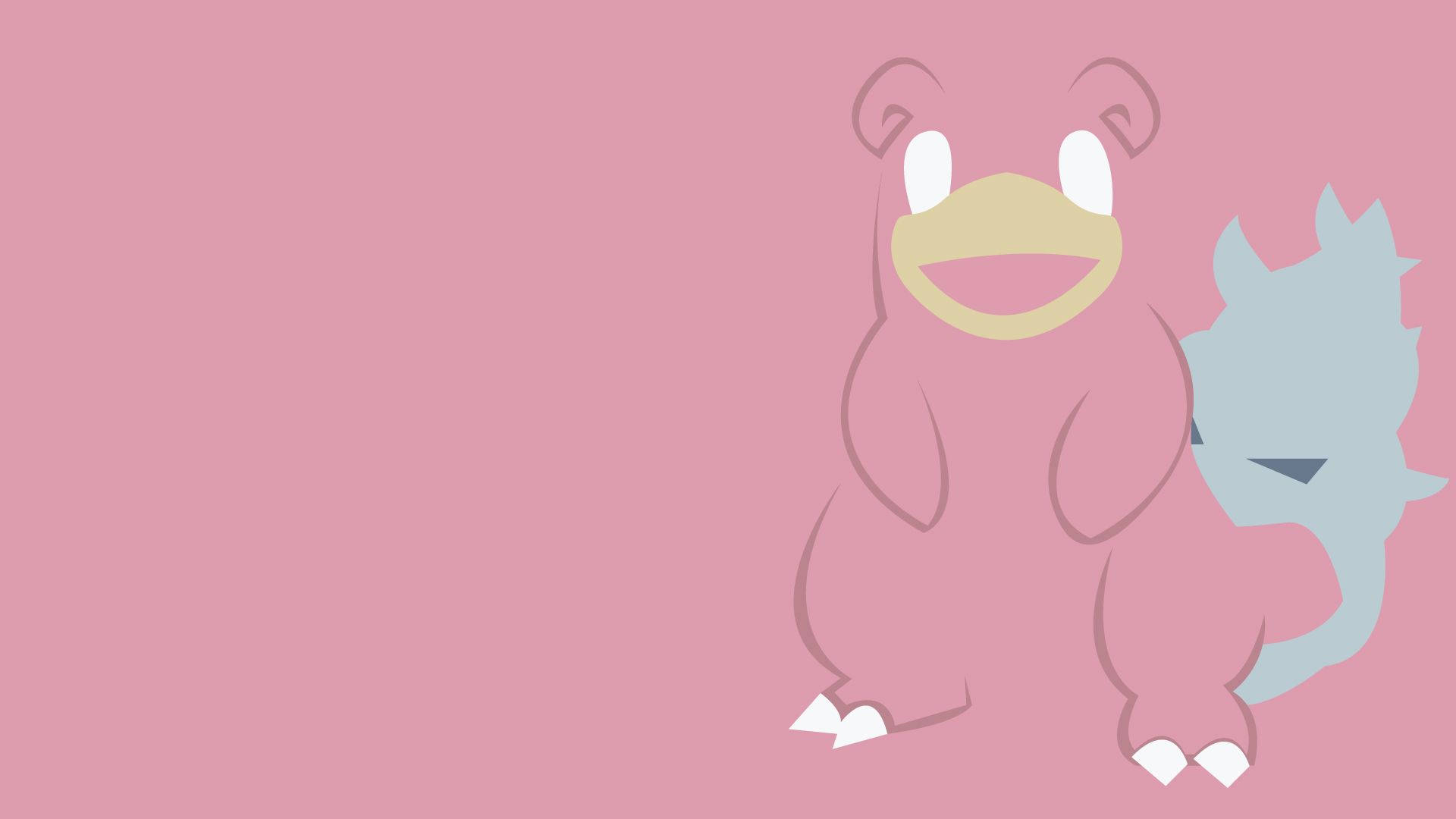 Slowpoke Pokemon In Natural Landscape