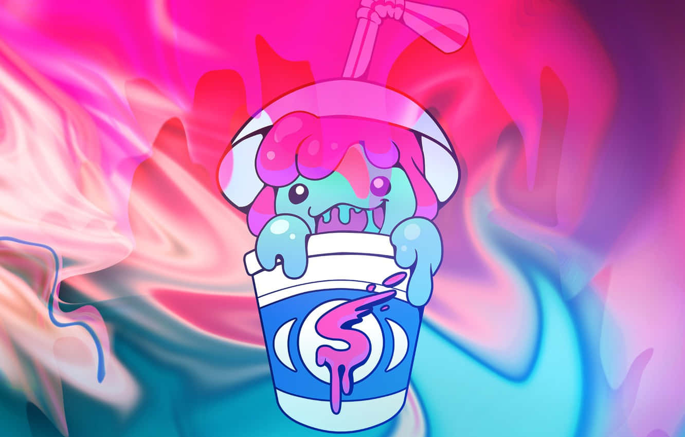 Slushy Monster Logo Background