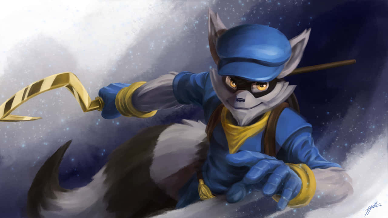 Sly Cooper Water Color Art Background