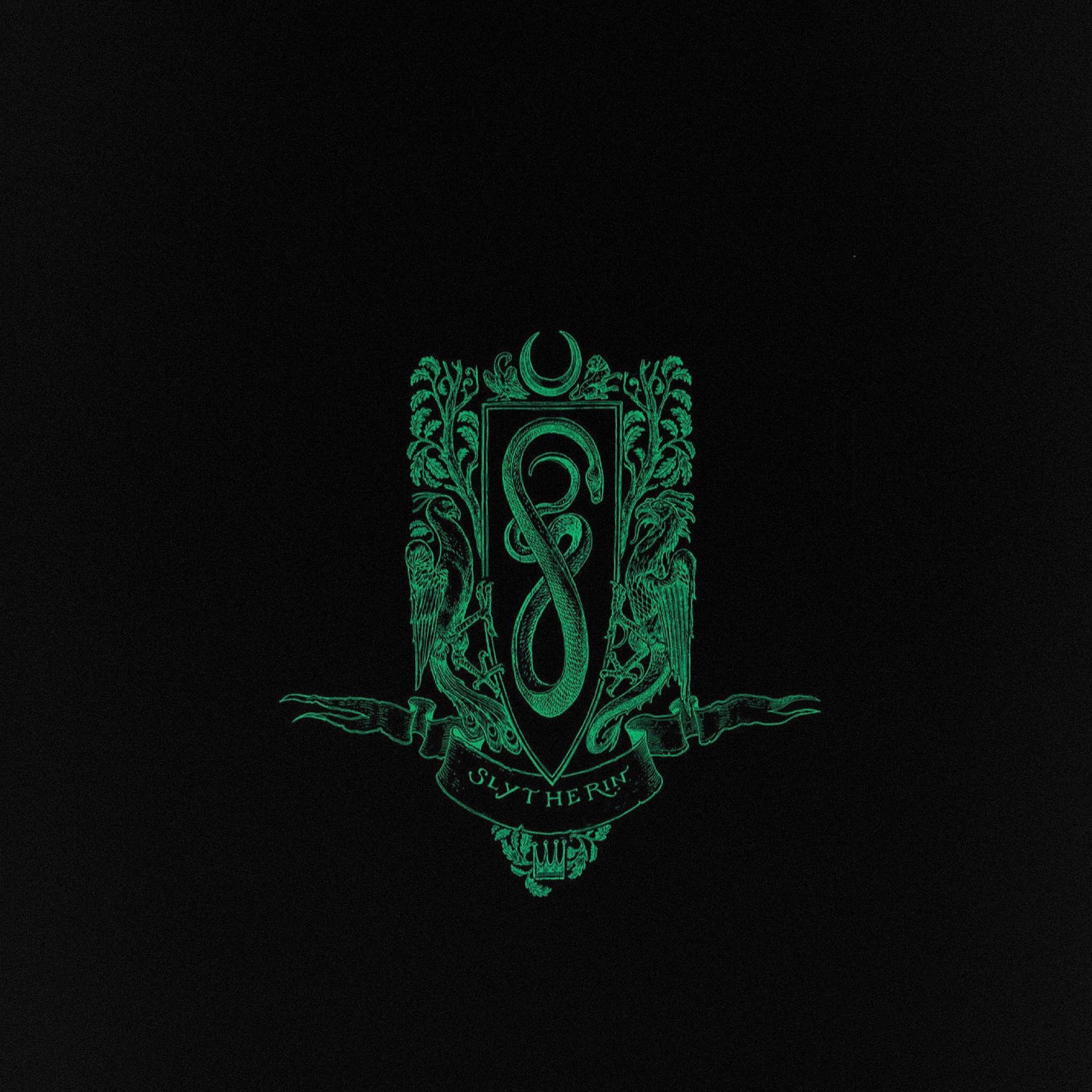 Slytherin Aesthetic Medieval Emblem Logo Background