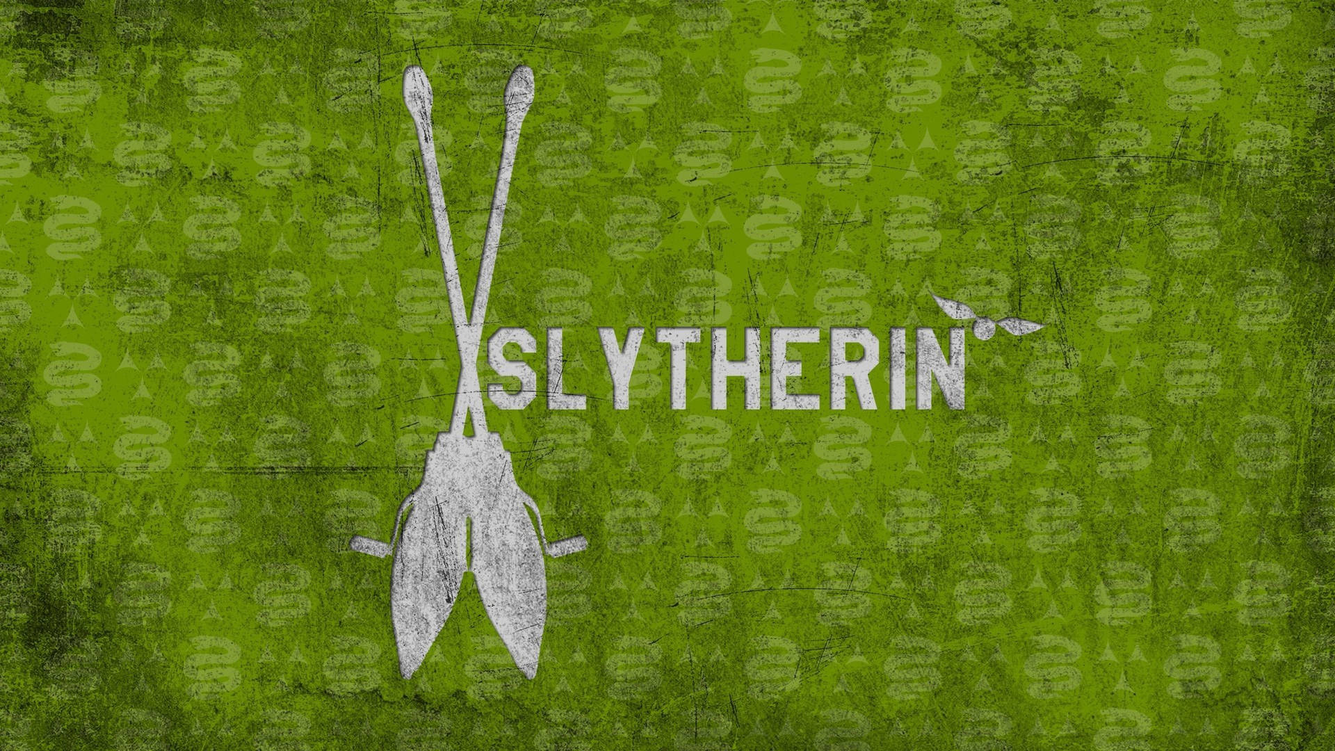 Slytherin Aesthetic Poster In Lime Green Background