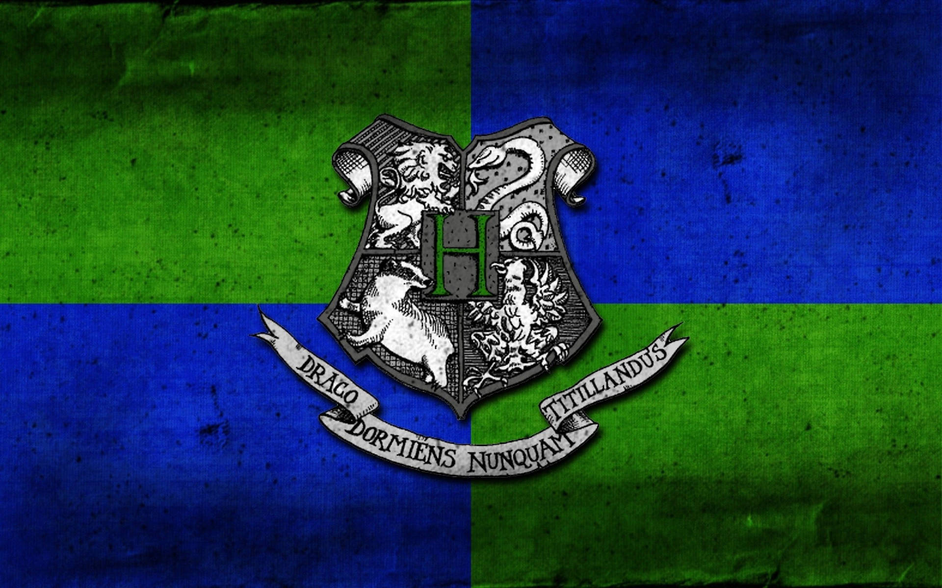 Slytherin In Hogwarts Logo Background