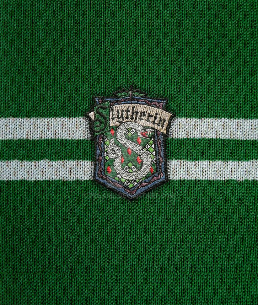 Slytherin Logo Knitted Fabric Background