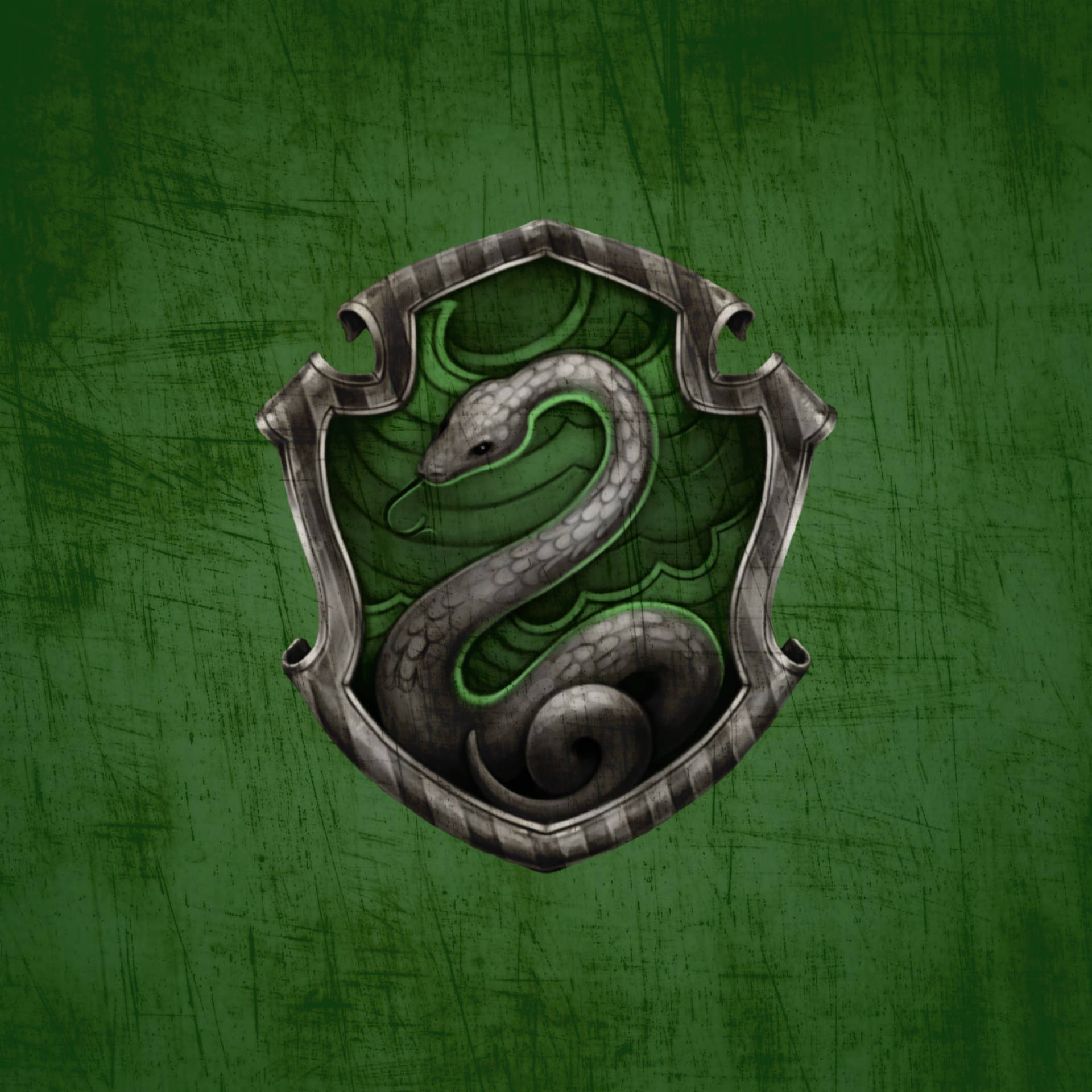 Slytherin Snake Green Emblem Background