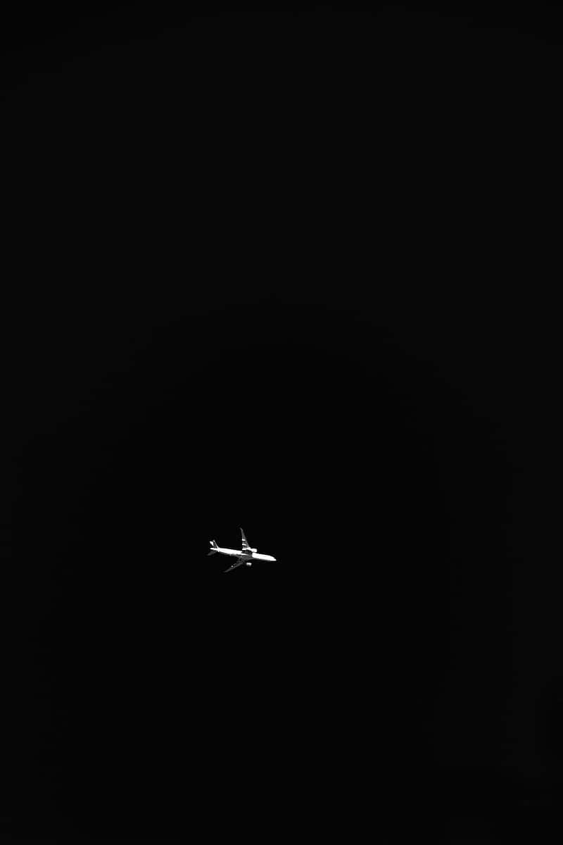 Small Airplane Minimalist Background