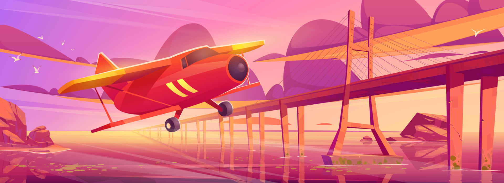 Small Airplane Vector Art