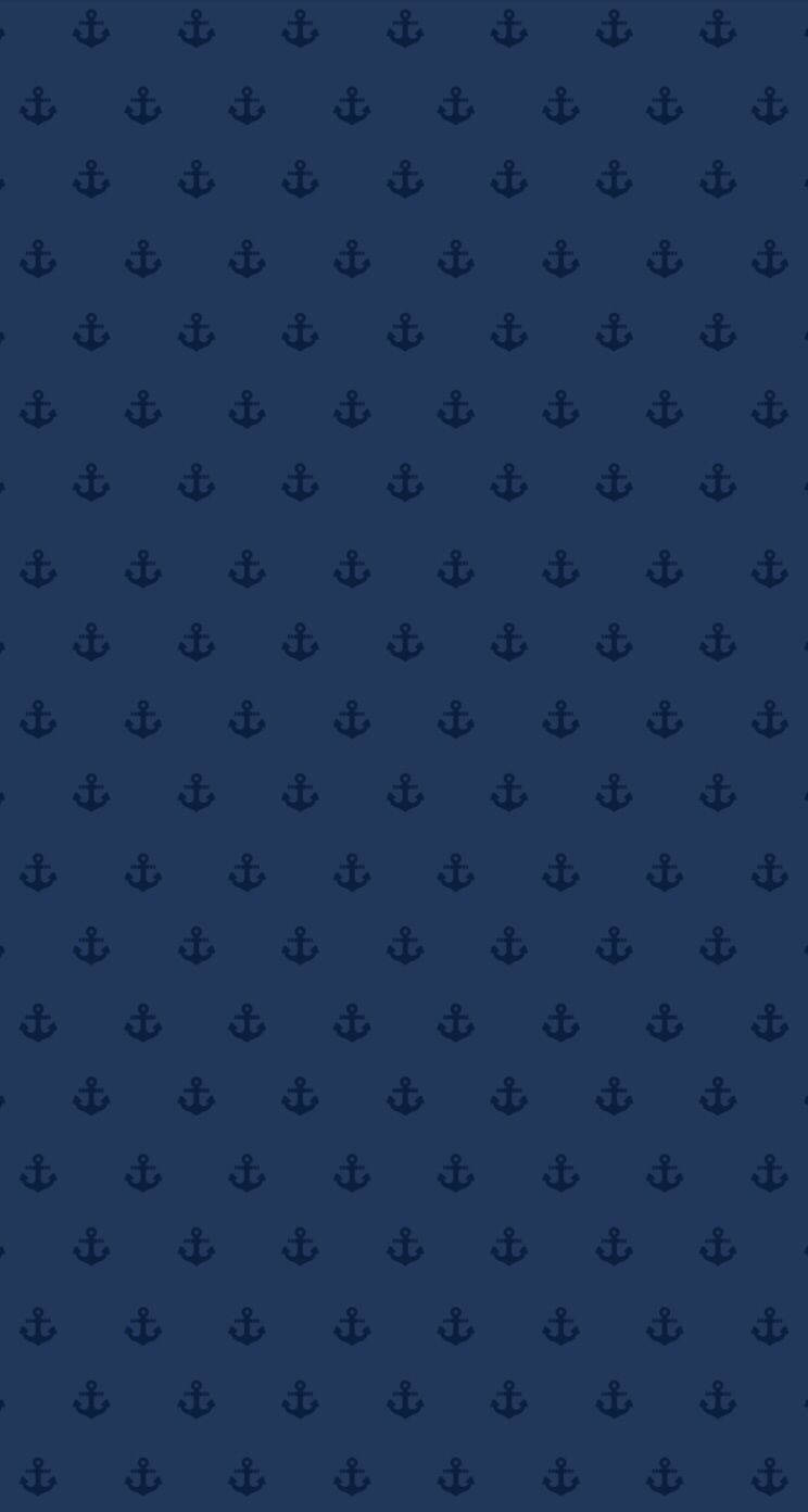 Small Anchor Aesthetic Dark Blue Hd Background