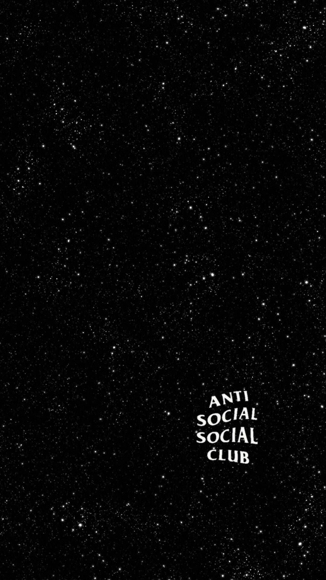 Small Anti Social Social Club Galaxy Background