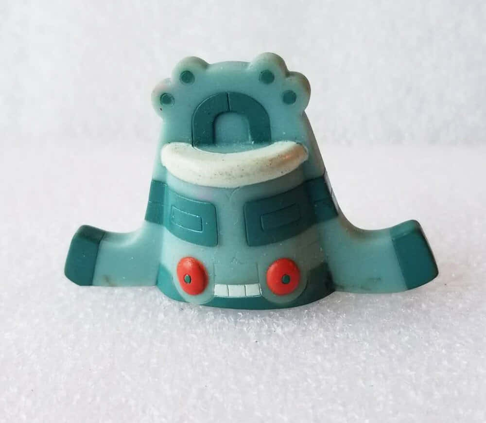Small Bronzong Figure Close Up Background