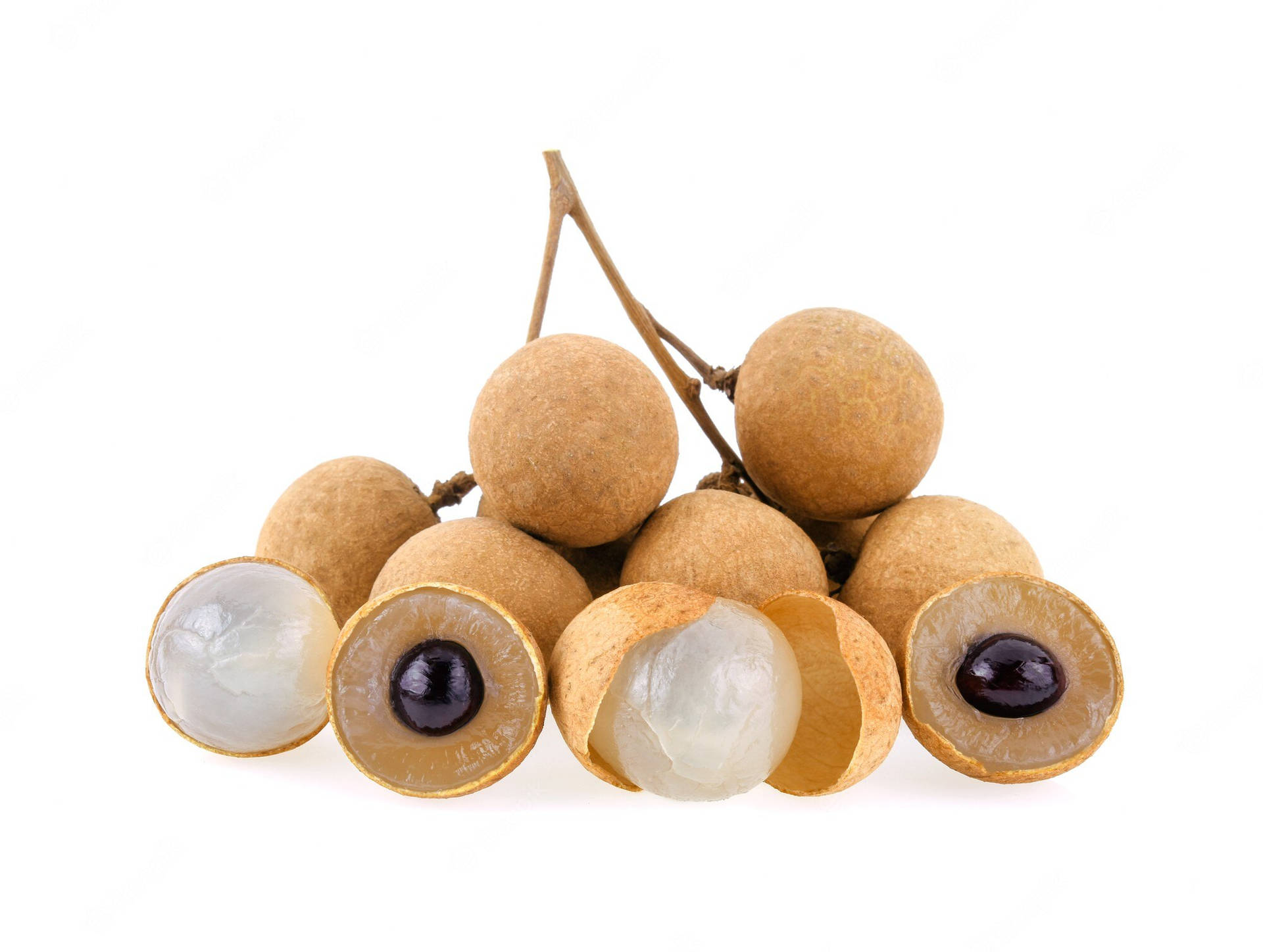 Small Bunch Of Longan Fruits