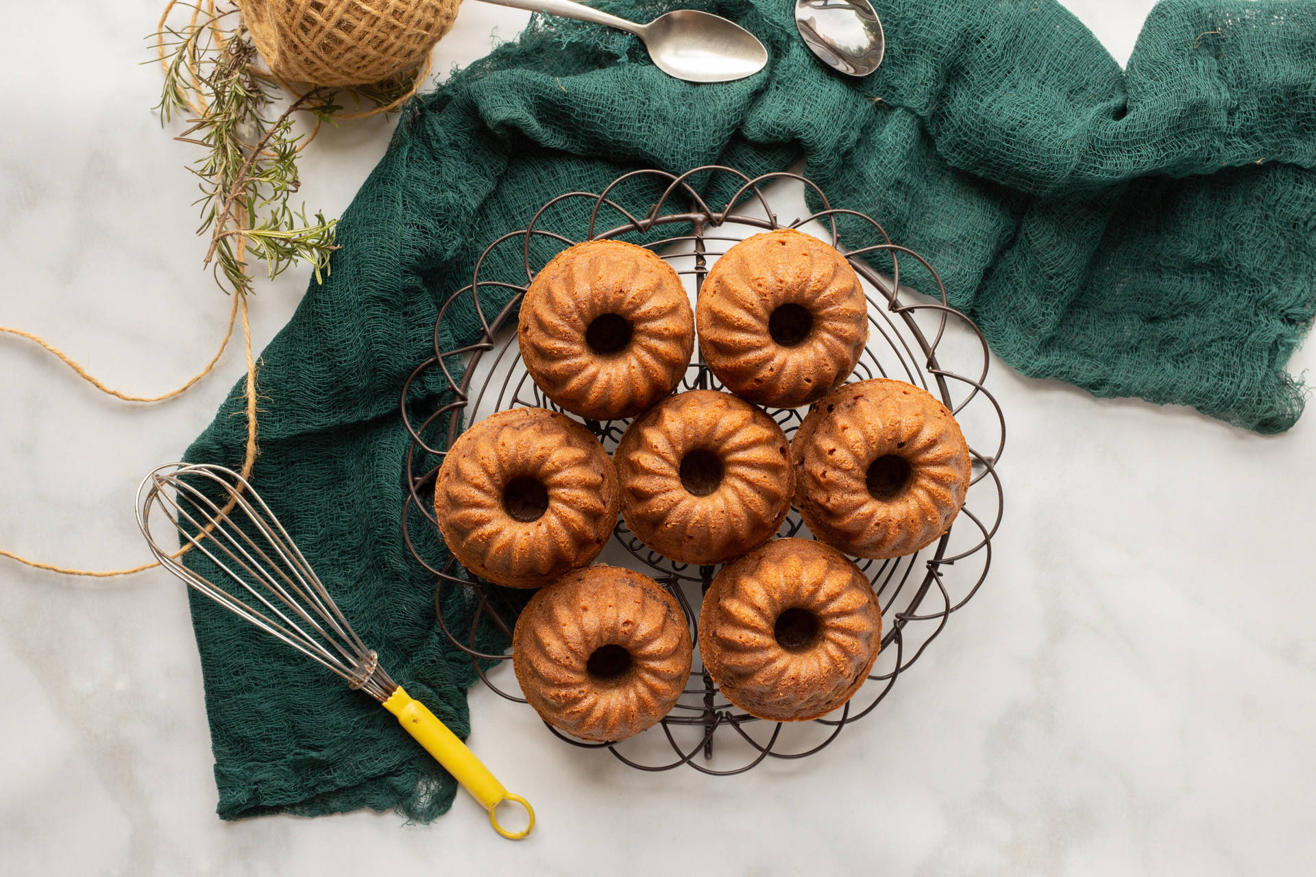 Small Bundt Pastry Background