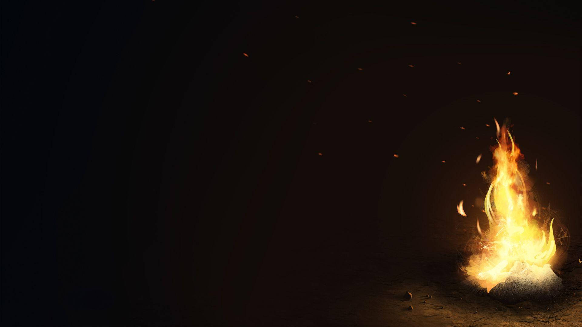 Small Fire Background Background