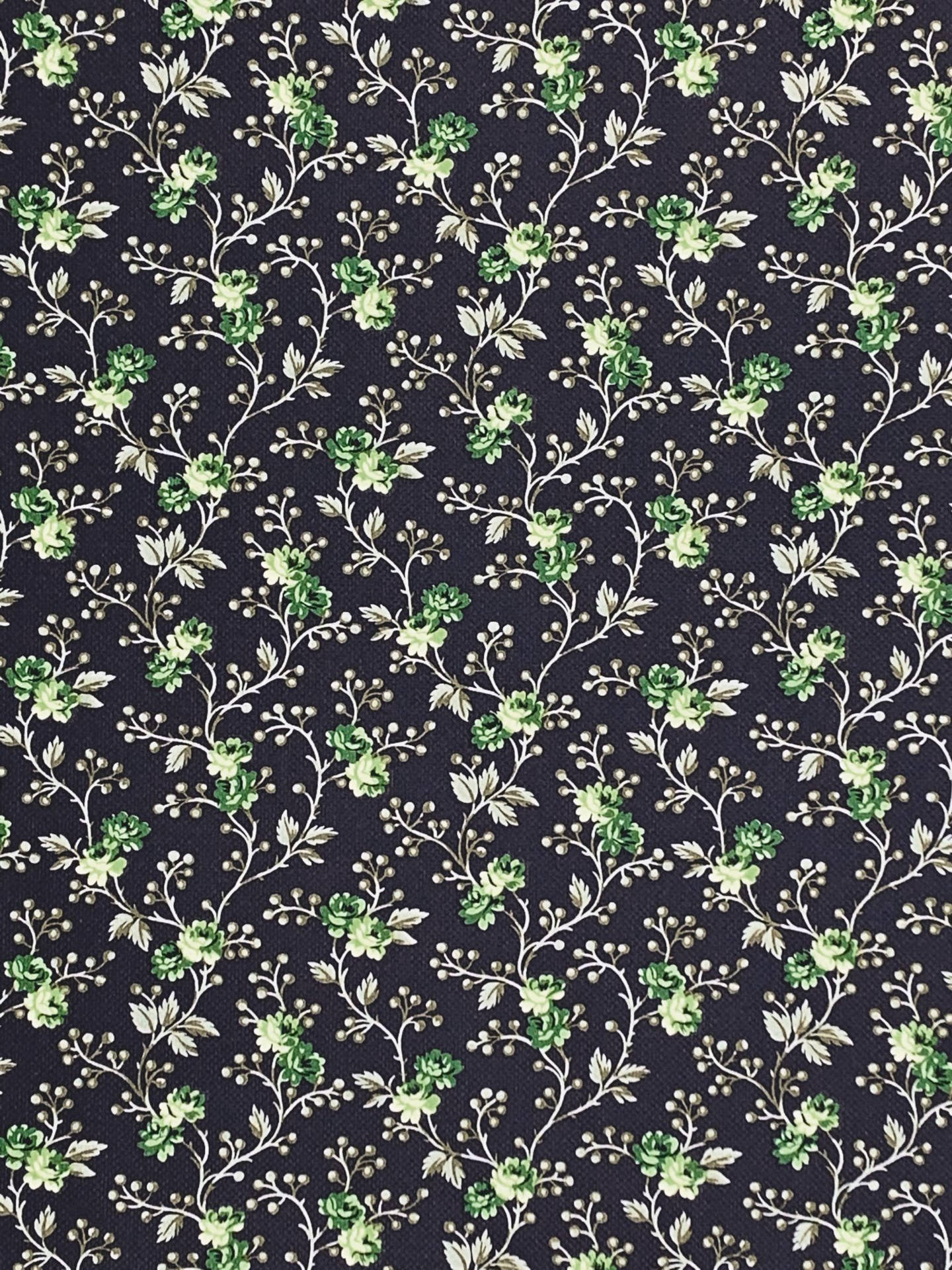 Small Floral Pattern Cute Dark Girly Background