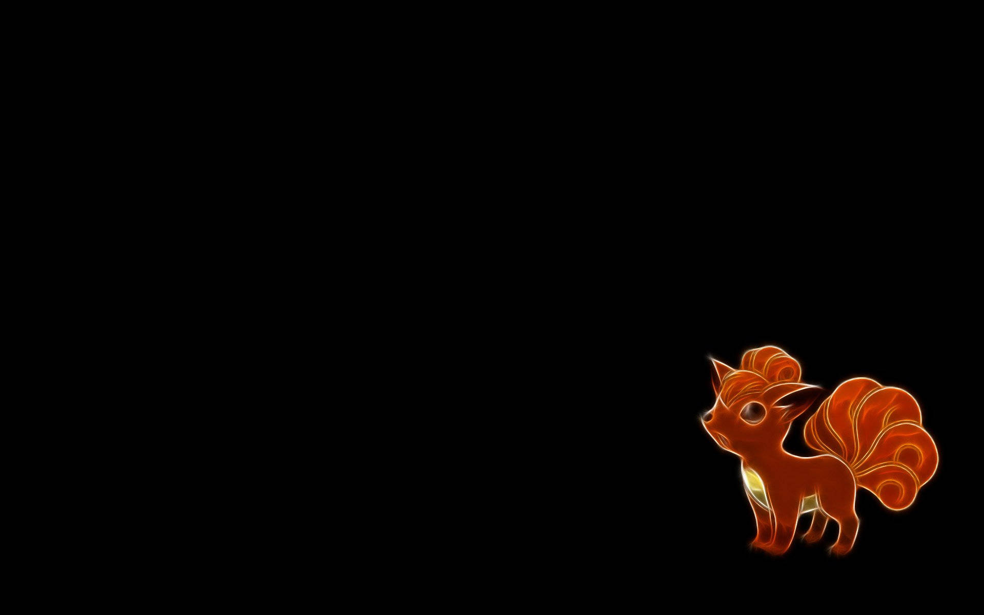 Small Glowing Vulpix Background