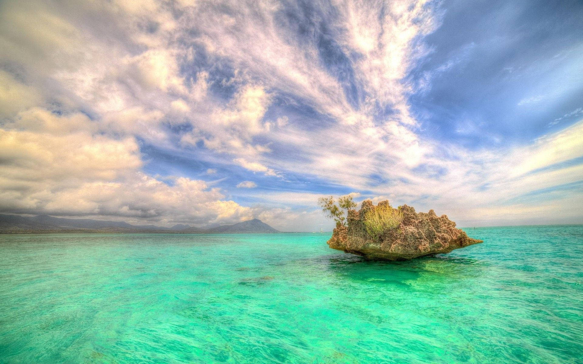 Small Island Mauritius Background
