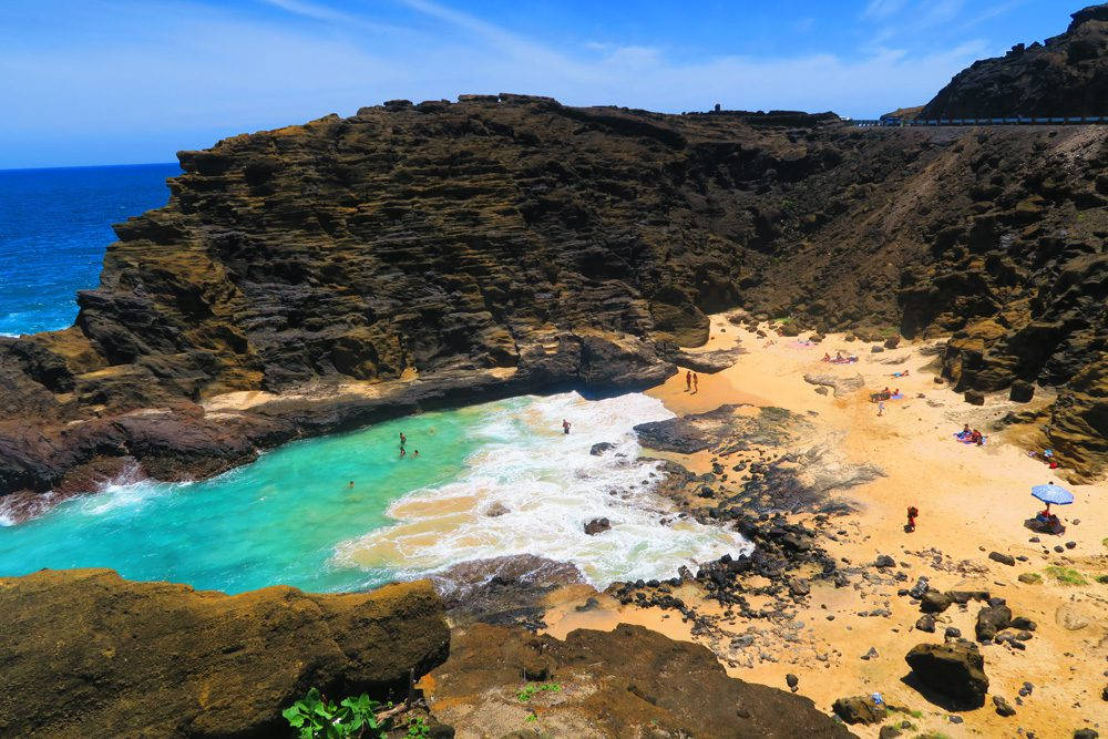 Small Oahu Beach Background