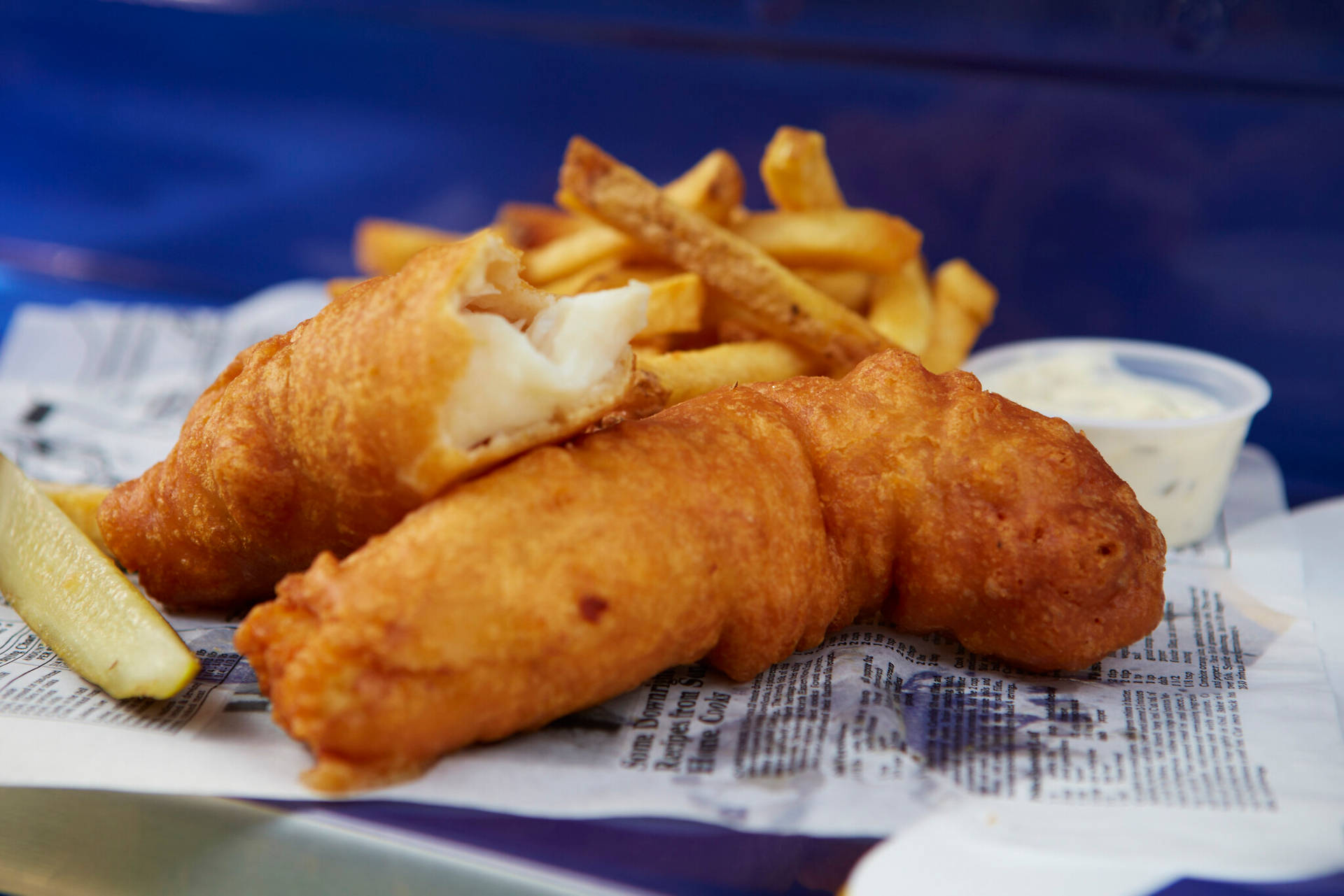 Small Serving Of Fish And Chips